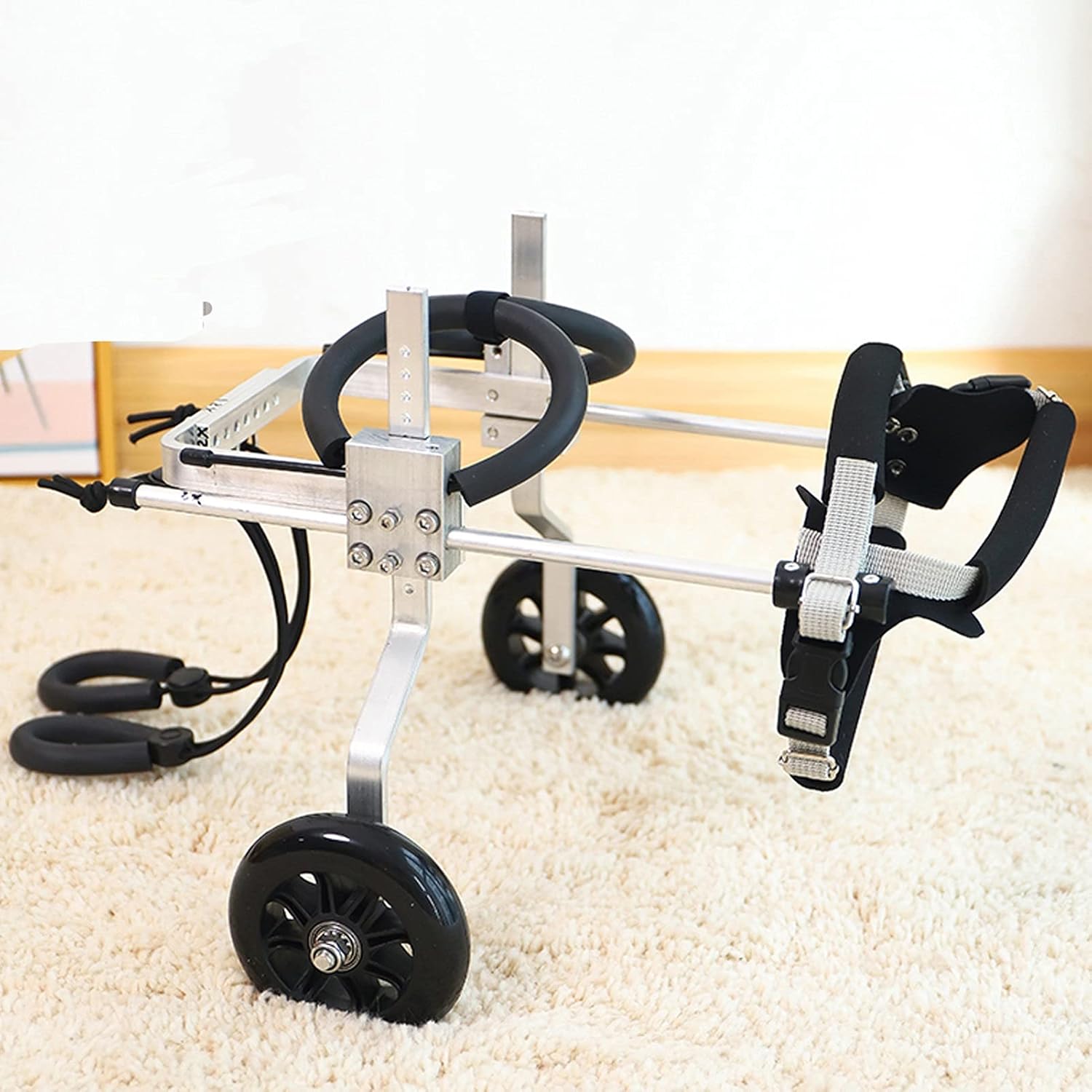 犬用車椅子、調節可能なペット用車椅子歩行補助具、ペット後肢補助具、身体障害者用ペットカート補助器具 (Size : XXX-Small)