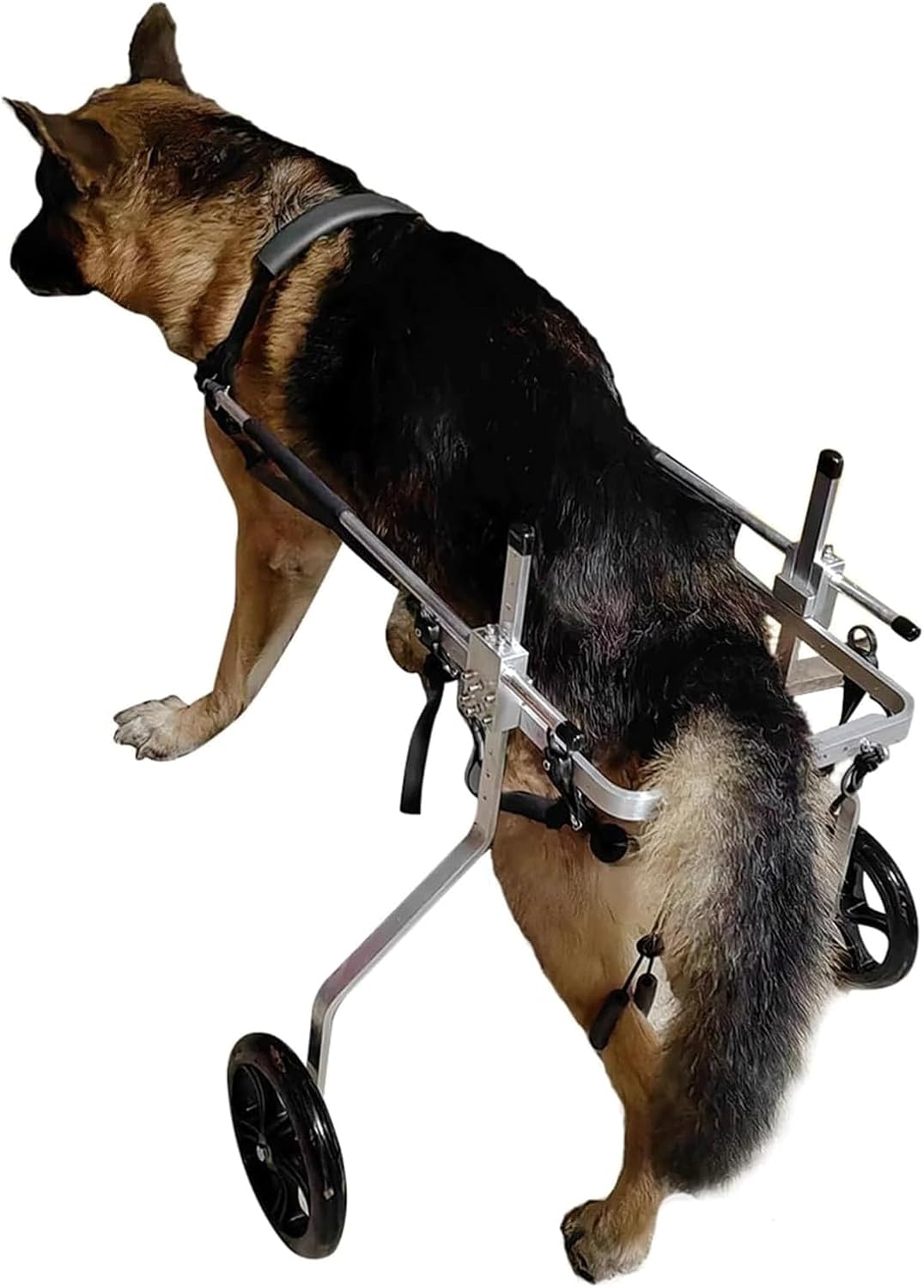 犬用車椅子 後ろ足用 アルミペット用車椅子 2輪 モビリティカート 補助歩行ツール ペット用車椅子