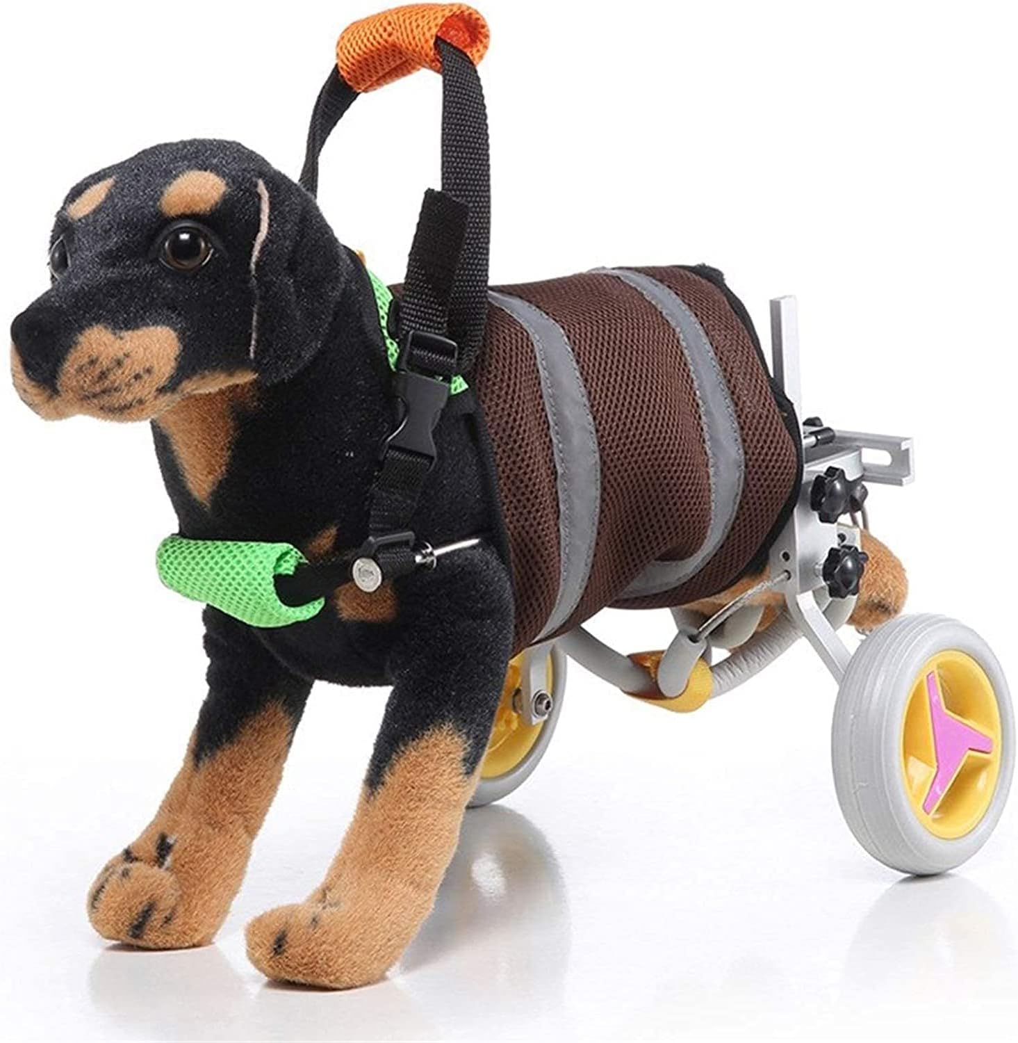 犬用車椅子 犬用カート、犬用車椅子、犬用移動シートベルト、後部サポート調節可能カートペット、猫と犬用車椅子 後脚リハビリ レギンス、軽量後脚