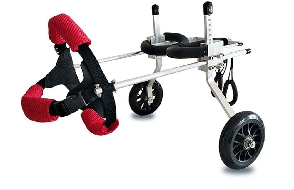 ペット車椅子、1kg?20kg、多方向調整、2ラウンド、大型犬、小型犬、猫、その他の動物の後ろ足のリハビリテーションに適しています新しいウォーキング、マルチサイズのオプションの調整）｜Funny Life 店