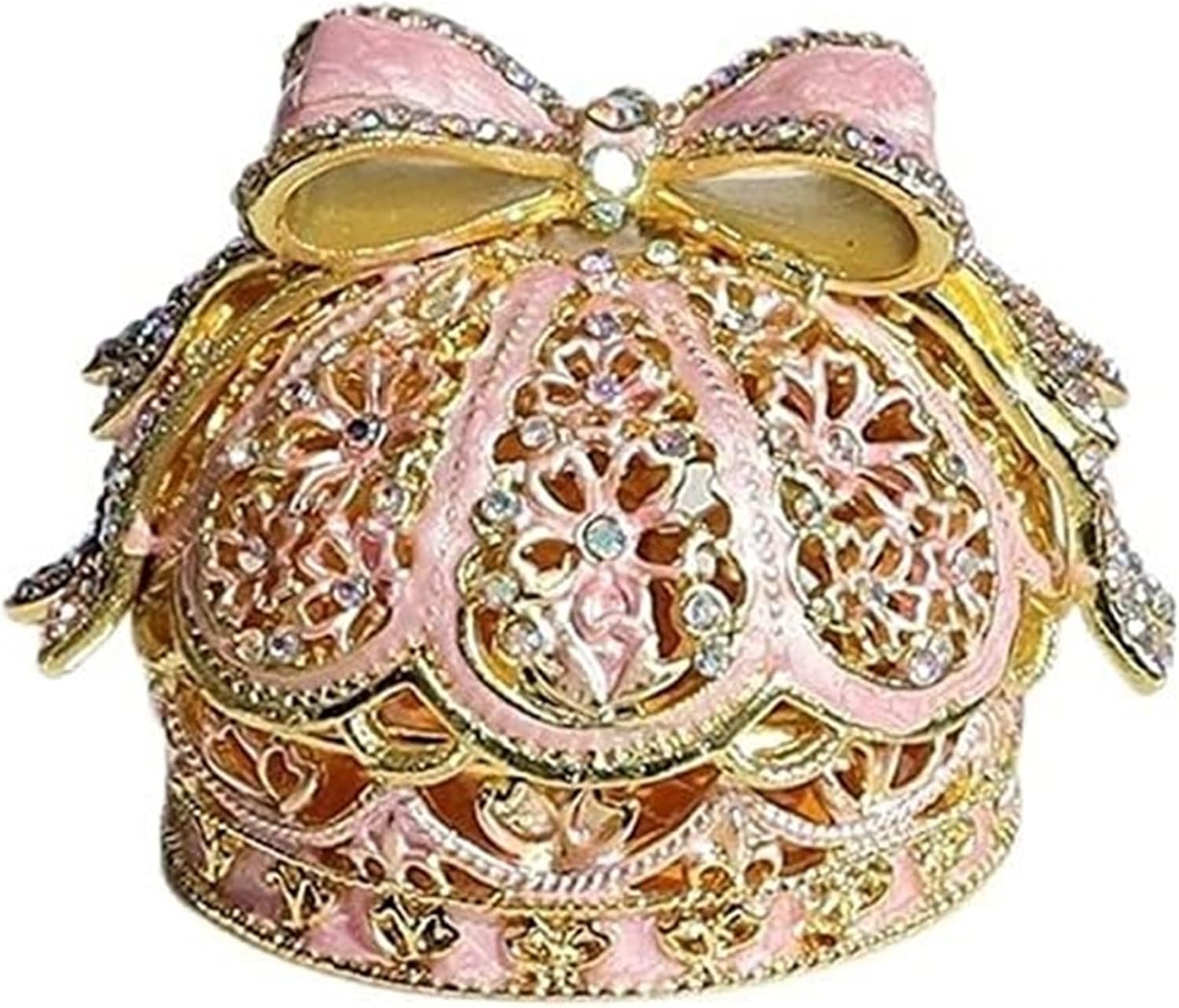 ジュエリーボックス スモールジュエリーボックス ジュエリー収納ボックス ウェディングプロポーズ ドレッシングテーブルまたはホーム家具 ジュエリーボックス ジュエリーホルダー ネックレス(ピンク)