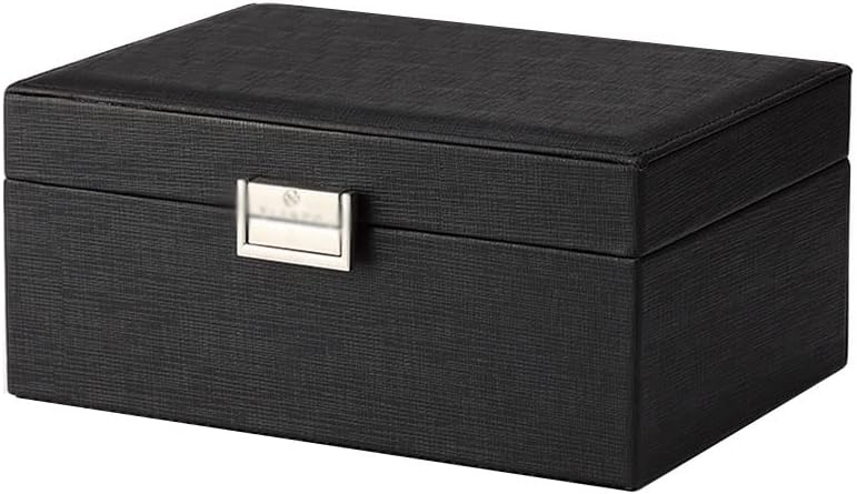ジュエリーボックス 8.26インチ ジュエリーボックス 収納ボックス コスメティックボックス リング イヤリング ネックレス ブレスレット 腕時計 スモールジュエリー収納ボックス フロック加工ジュエリ
