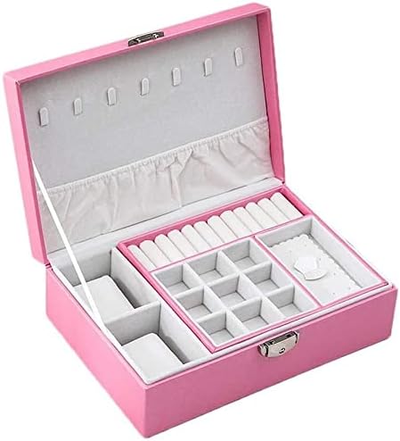 ジュエリーオーガナイザー 宝飾品ボックス席 宝飾品ボックス席 大電気容量 宝飾品納めるボックス席 首飾りハンガー付き添い人 オーガナイザーボックス ロックディスプレイケース付き添い人 宝飾品入れもの ジュエ