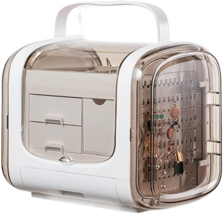 宝飾品ボックス席 大型 宝飾品ボックス席 ジュエリーオーガナイザー ボックス席 見せびらかす 納める入れもの ガールズジュエリーボックス イヤリング 輪っか 首飾り 差し上げ物 お上さん用 ジュエリーオーガ