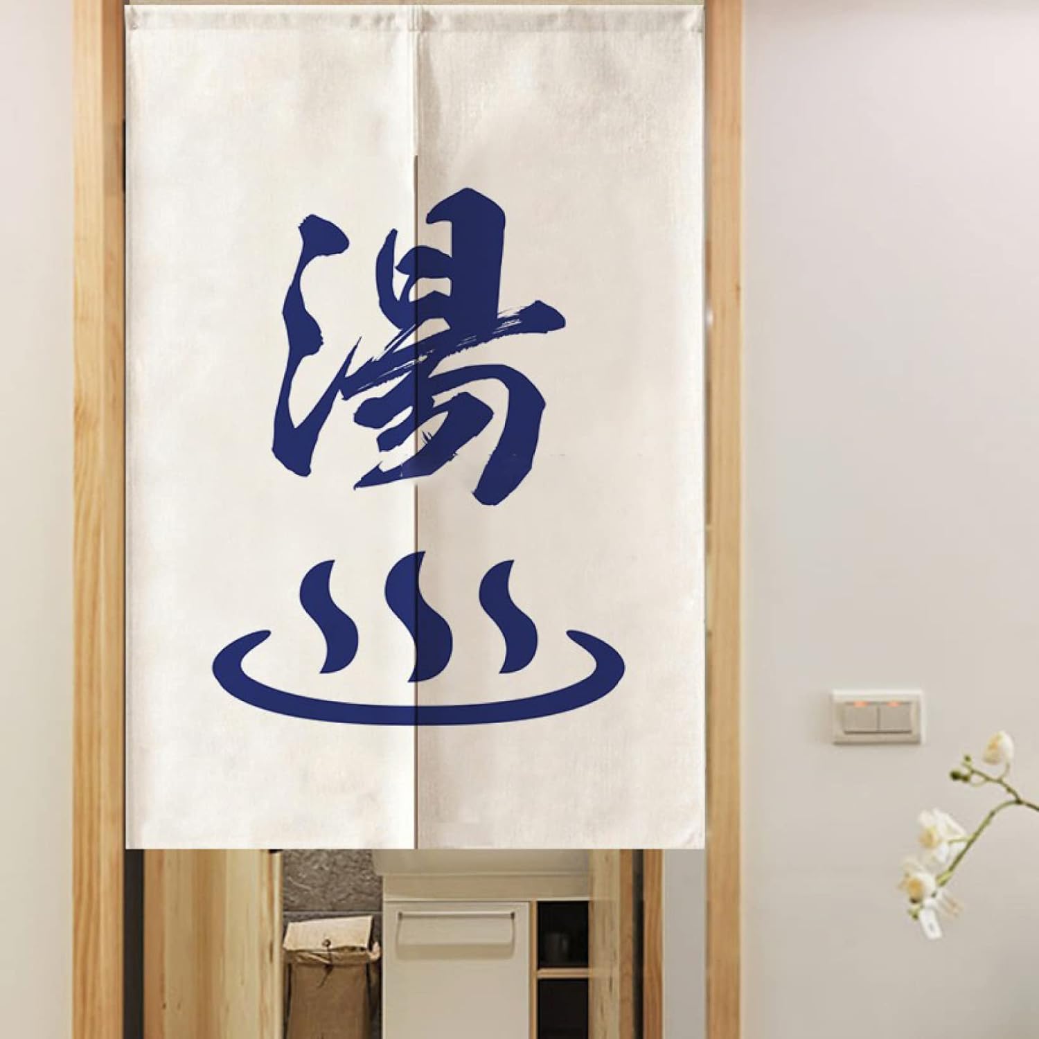 のれん ロング A75*90 和風 貸し 中仕切り 湯 朦々たる ゆ 75*90糎 部屋の入り口窓かけ 引き越す 和風 65*190糎 飾り気の無い据え置き 今めかしい ロング窓かけ 歩廊 赤ちゃん用 洗面所 色つや 風