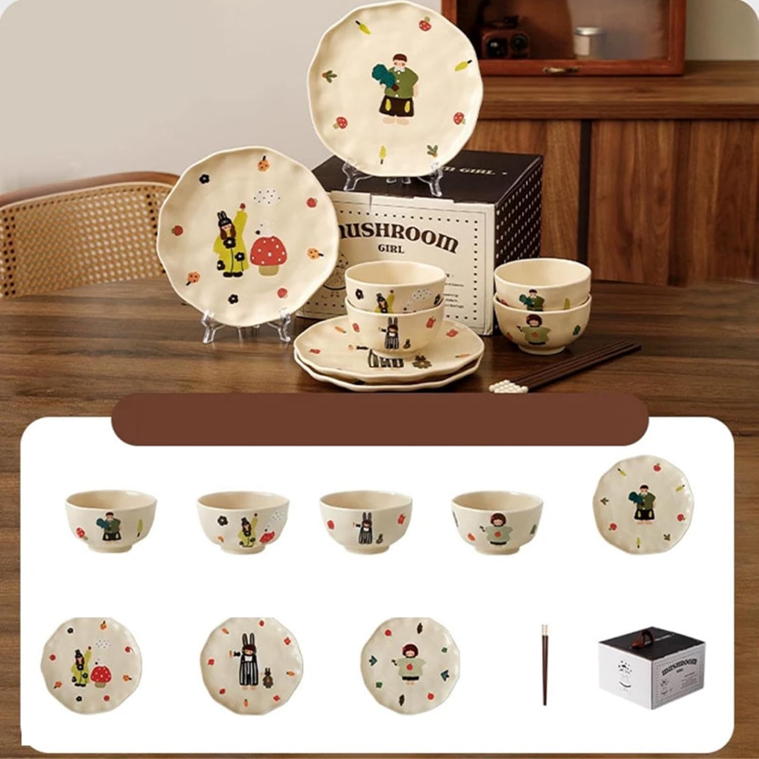 楽天市場】家族食器 セット 茶碗 可愛い 2人食 4人食 6人食 親子食器