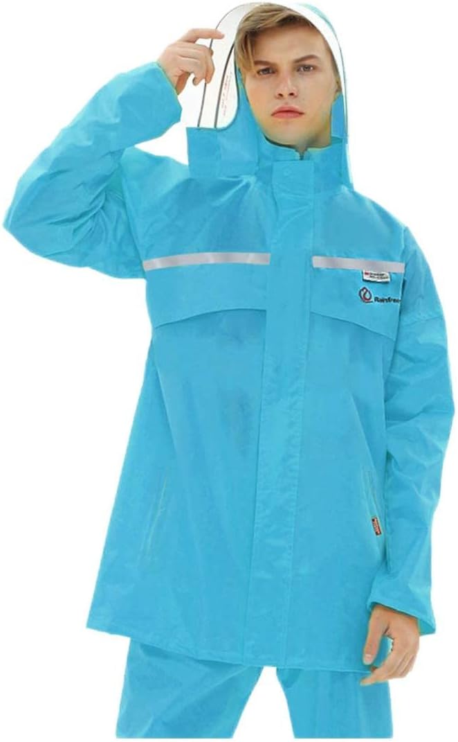 レインウェア上下セット レディース レインコート メンズ カッハ 雨具 男性 レインスーツ 上下セット 女性 雨合羽 男女兼用 雨着 防水 防汚 自転車 バイク スクーター 登山 釣り 大きいサイズ｜Funny Life 店