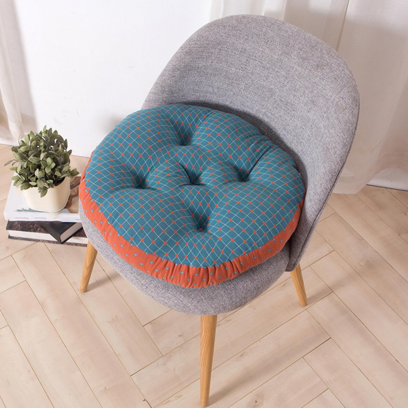 座布団 クッション 厚め おしりが痛くならない チェアパッド 高反発 大きめ クッション 50*50cm 椅子 クッション 体圧分散 シートクッション おしゃれ 北欧 カラー1 四季通用 オフィス 家