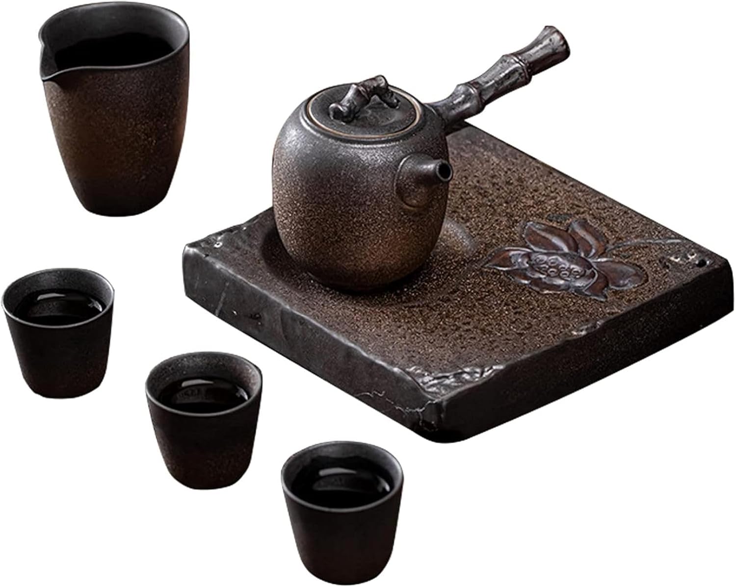 ティーセット ティーポット 耐熱硝子 茶こし付き添い人 紅茶の葉ポット仕掛けるポット 急須 今めかしい