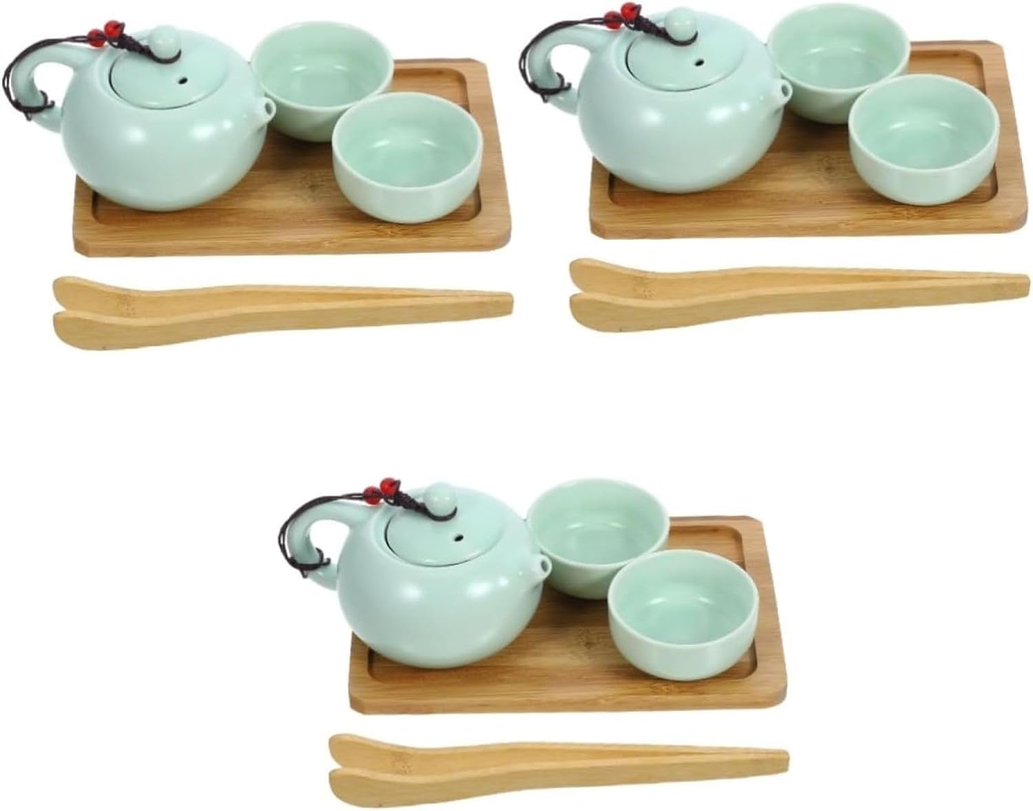 3個セット 磁器カンフー茶器 功夫茶 磁器ティーポット ティーセット ポータブル 中国 旅行 おしゃれ やかん ポット モダン ティーポット お茶 煎茶 白湯