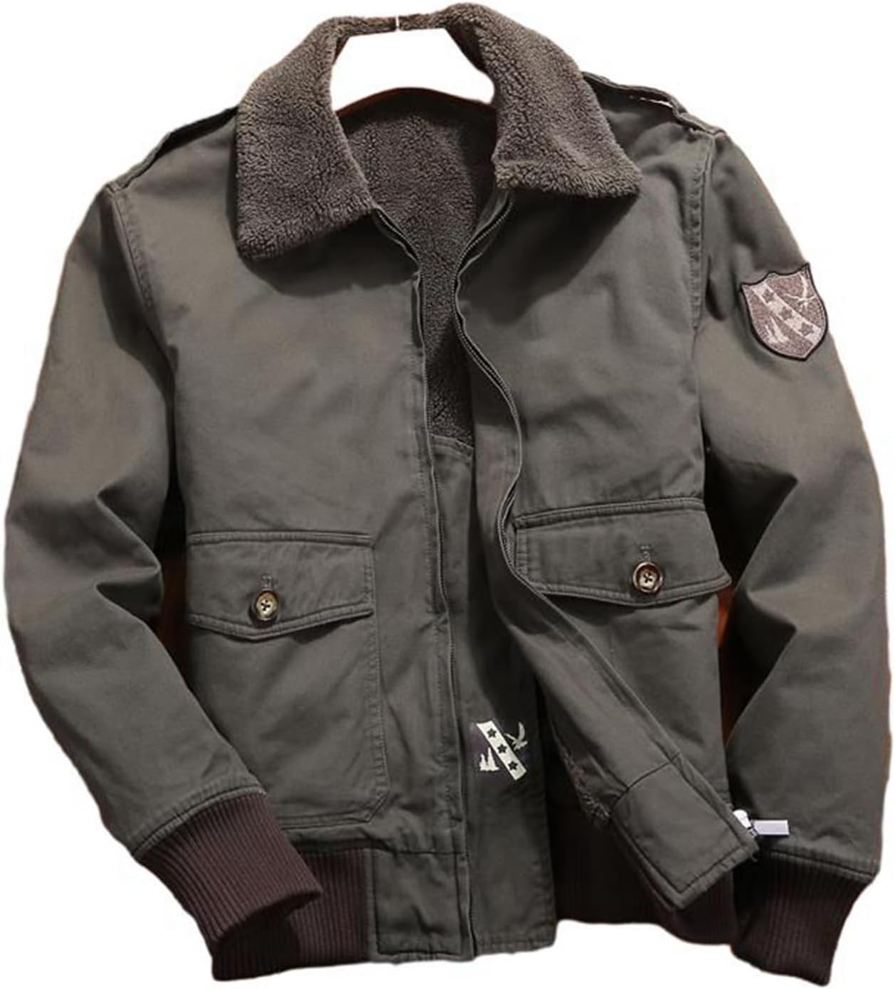 フラットジャケット デッキジャケット ミリタリーコート メンズ 裏ボア コットン 冬服 N-1 米海軍 アメカジ 裹起毛 もこもこ コート ジャケット アウター カッコイイ モッズコート