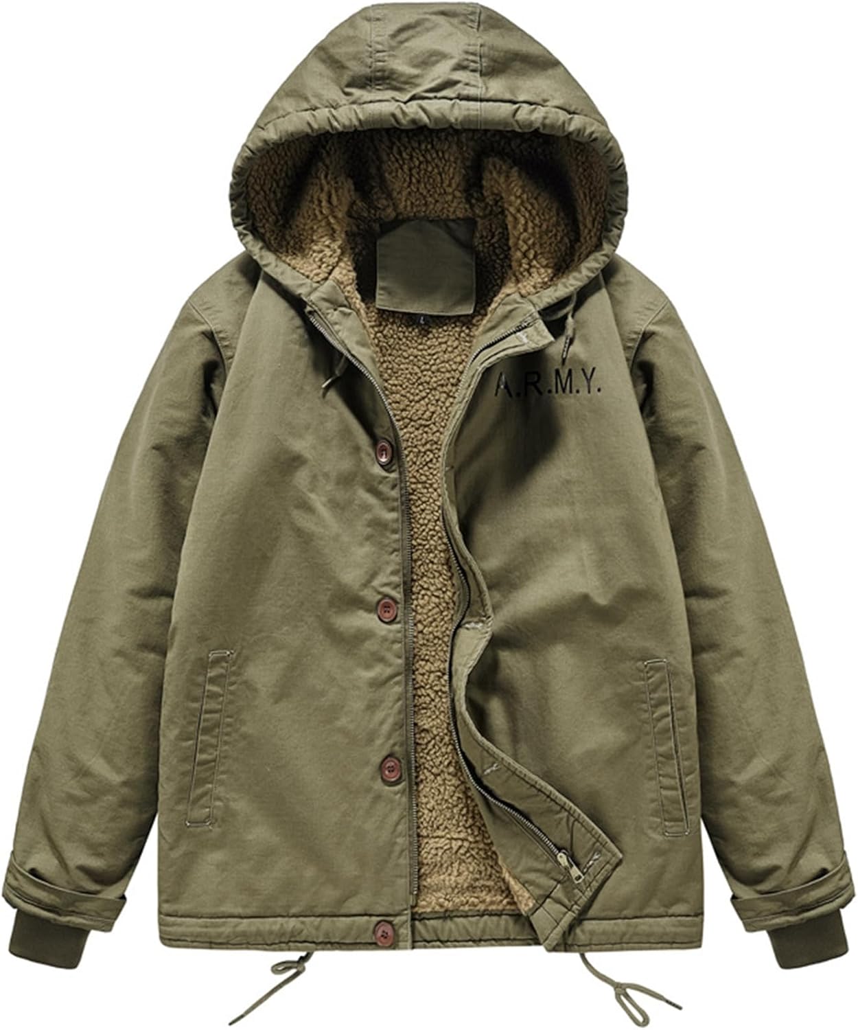 裏起毛 モッズコート ボアジャケット メンズ 防寒ブルゾン フード付き ミリタリーコート 冬服 防風 保温 暖か アウター 秋冬 ゆったり 米軍 N-1 カジュアル 作業着 お出かけ 戸外活動