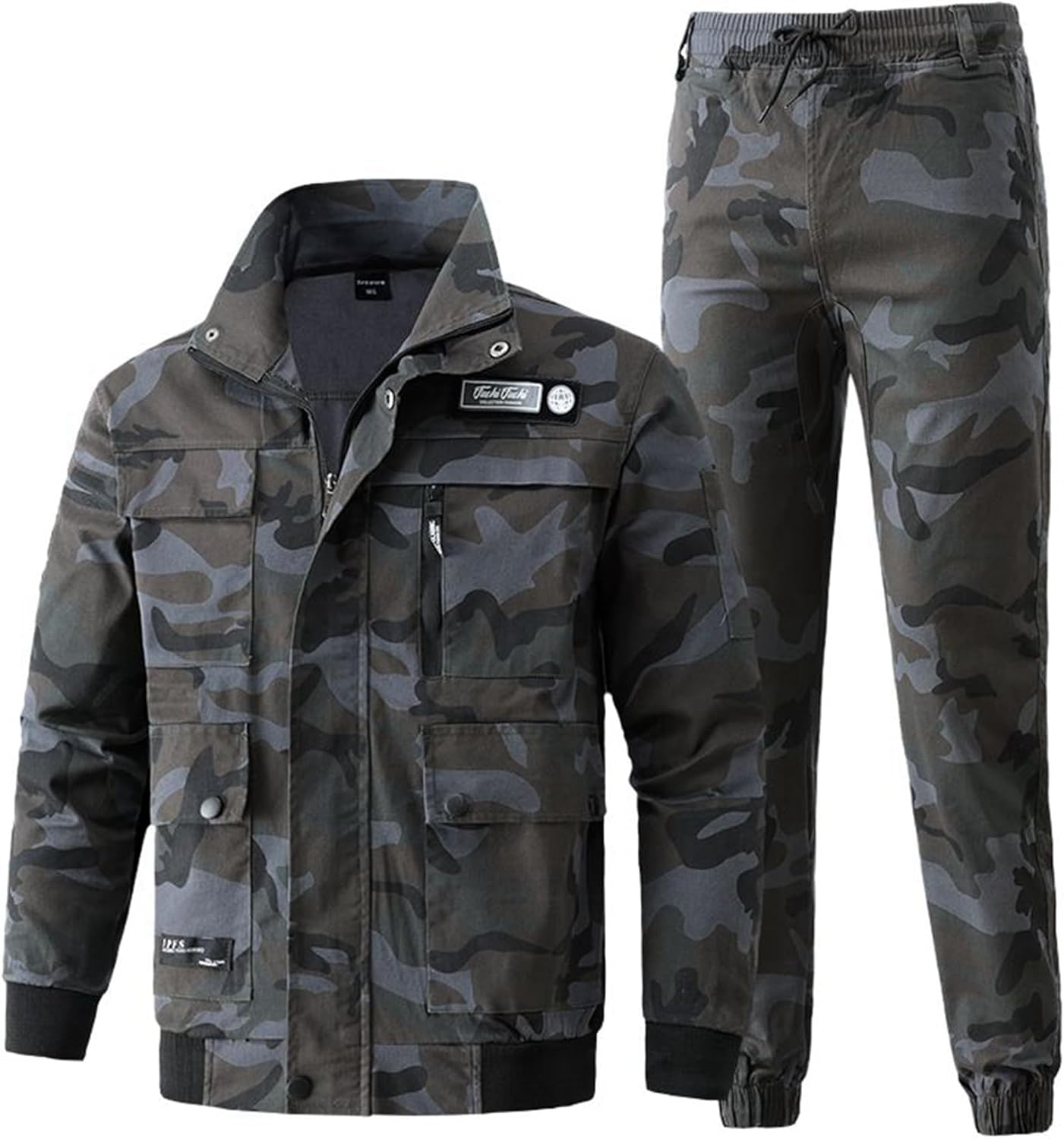 メンズ 2点セット ミリタリージャケット サバゲー 作業服 タクティカルパンツ デジタル迷彩 戦闘服 吸汗速乾 耐摩耗 防撥水 マルチポケット カジュアル アウトドア コスプレ 仮装 特殊部隊 13,275円