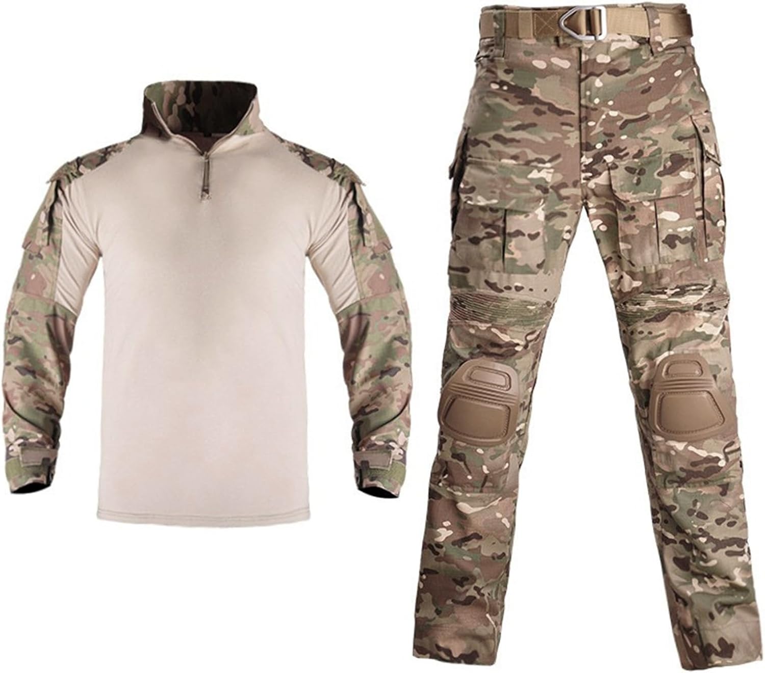 せめぎ合う服 上下仕かける メンズ ミリタリー上衣 サバゲー G3 タクティカルパンツ 御勤め服 デジタル変装 吸汗速乾 耐摩耗 防撥水 マルチ衣嚢 自衛隊 正規陸軍 アメカジ 心地よい アウトドア