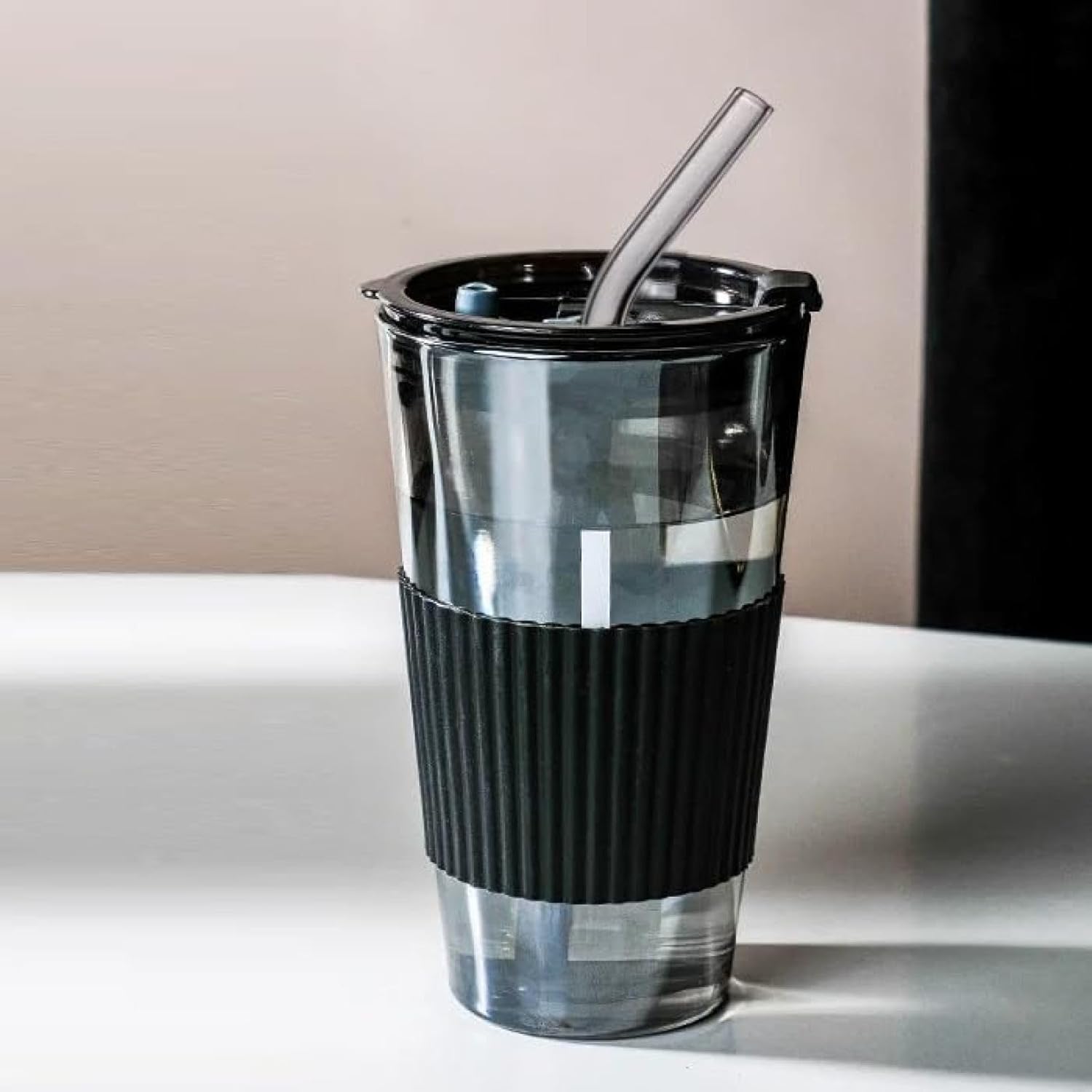 ストロー付きタンブラー ウォーターボト 大容量 500ml ストローカップ付き 蓋付き ウォーターカップ 漏れ防止 水筒 ストロータンブラー コーヒータンブラー 断熱 お茶 透明 広口 直飲み ジョッ