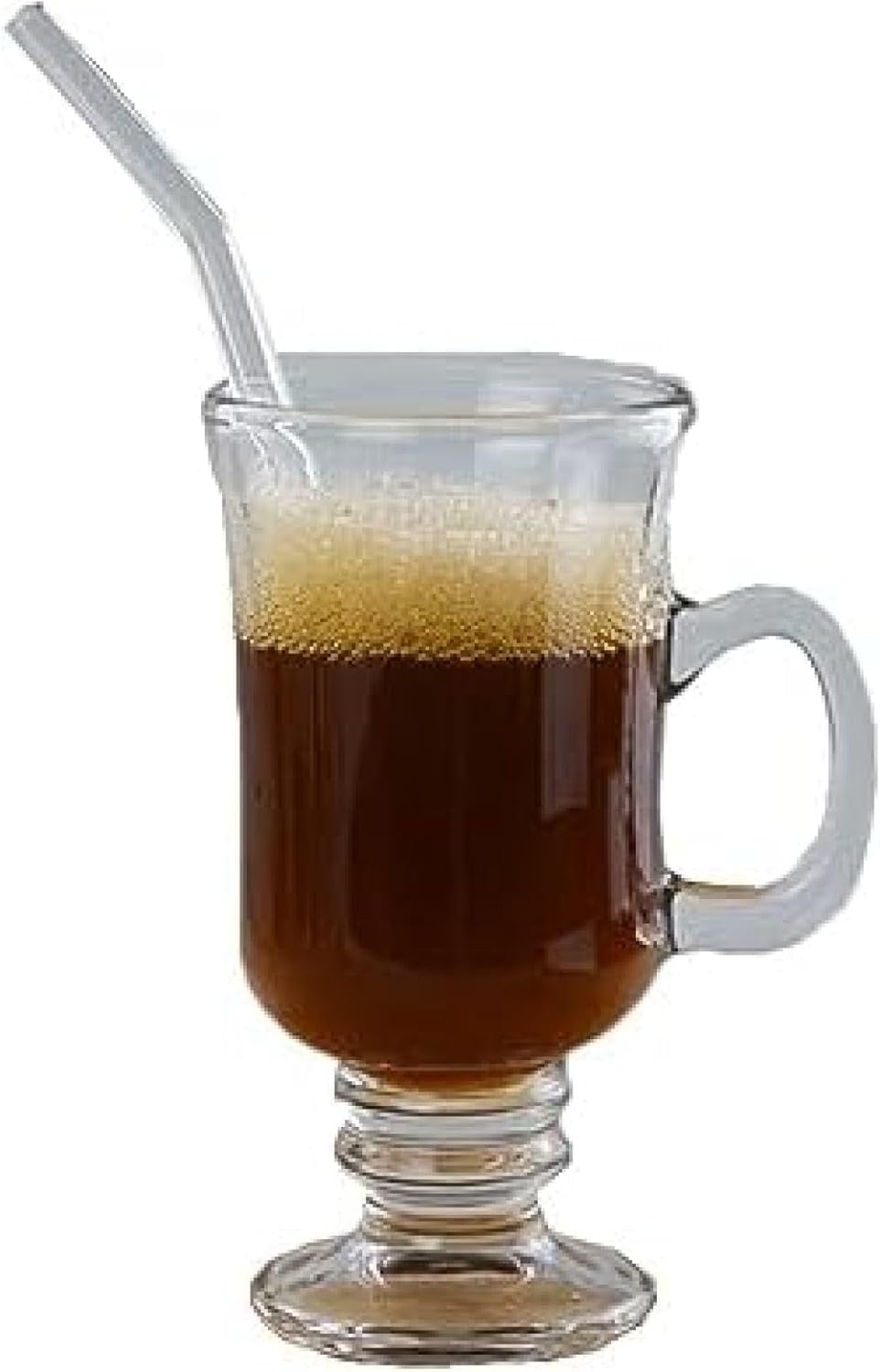 ガラスコーヒーカップ タンブラー ハンドル付き 透明ガラスカップ ウオールグラス 温かい飲み物用 コーヒーカップ ガラスカップ