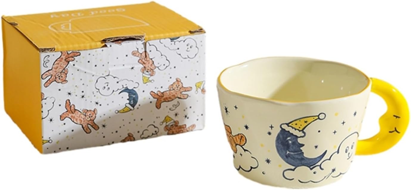 マグカップ おしゃれ 可愛い 犬 セラミックコップ 耐冷耐熱 電子レンジ対応 約300ml 水 ミルク 紅茶 カップ コーヒーカップ 家庭用 オフィスカップ 朝食カップ 誕生日 新学期 プレゼント 退