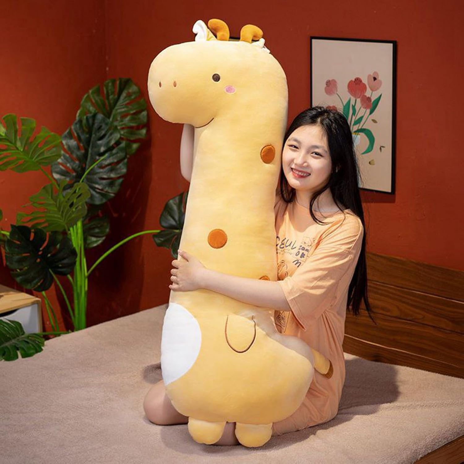 ぬいぐるみ 動物 抱きまくら クッション かわいい 縫い包み ふわふわ 柔らかい もちもち 癒しグッズ 添い寝枕 ソファー背当て やさしい手触り ギフト プレゼント ベッドルーム ねむねむ クリスマス 8,886円