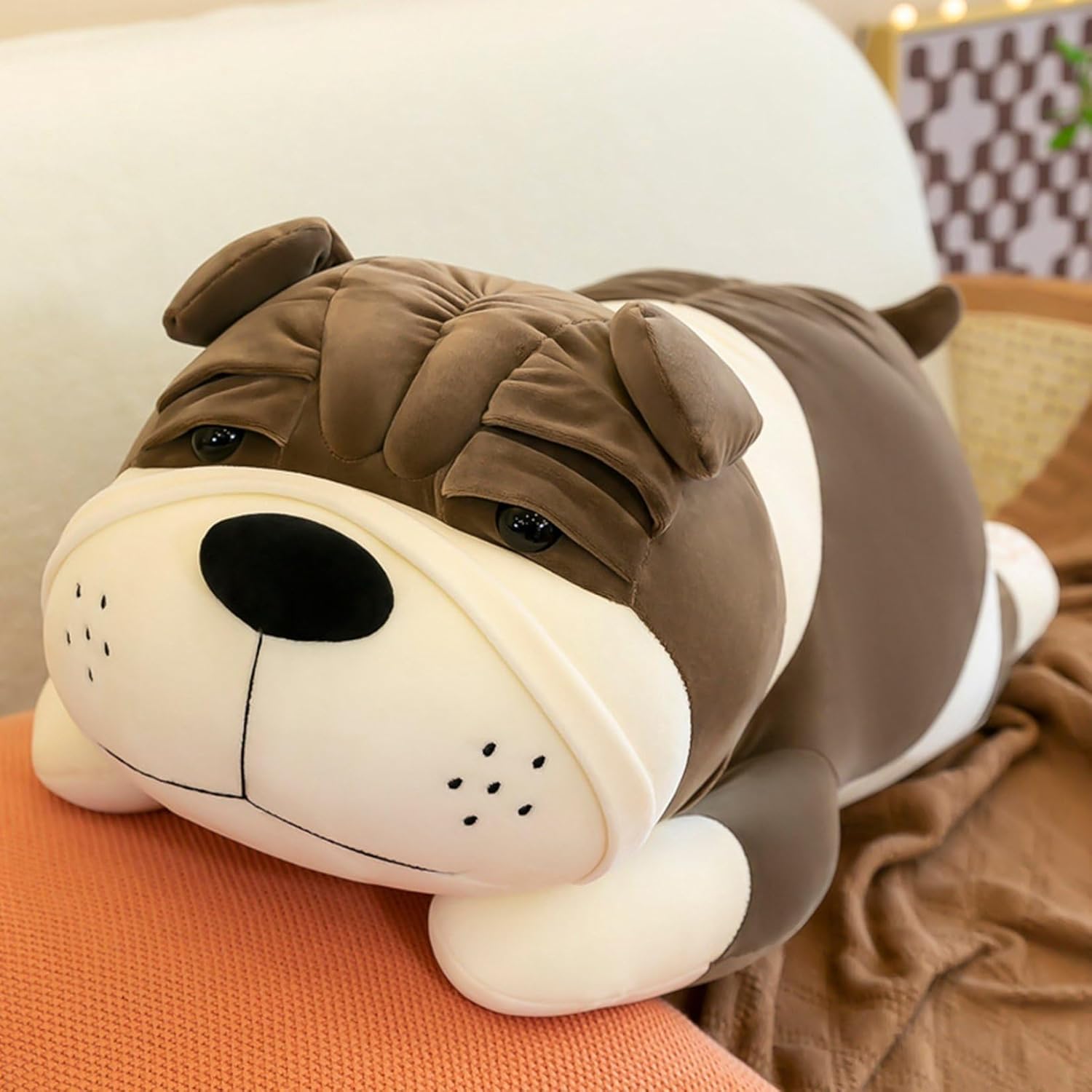 うつぶせ犬ぬいぐるみ 抱き枕 添い寝枕 座布団 萌え 好いたらしい犬 毛の荒物 ぬいぐるみ 横向き寝 ロング座布団 ふわふわ 論なく論なく もふもふ 気持ちいい パステル色の 御姉さん ねむねむ 生まれ落ちる日差し上げ物