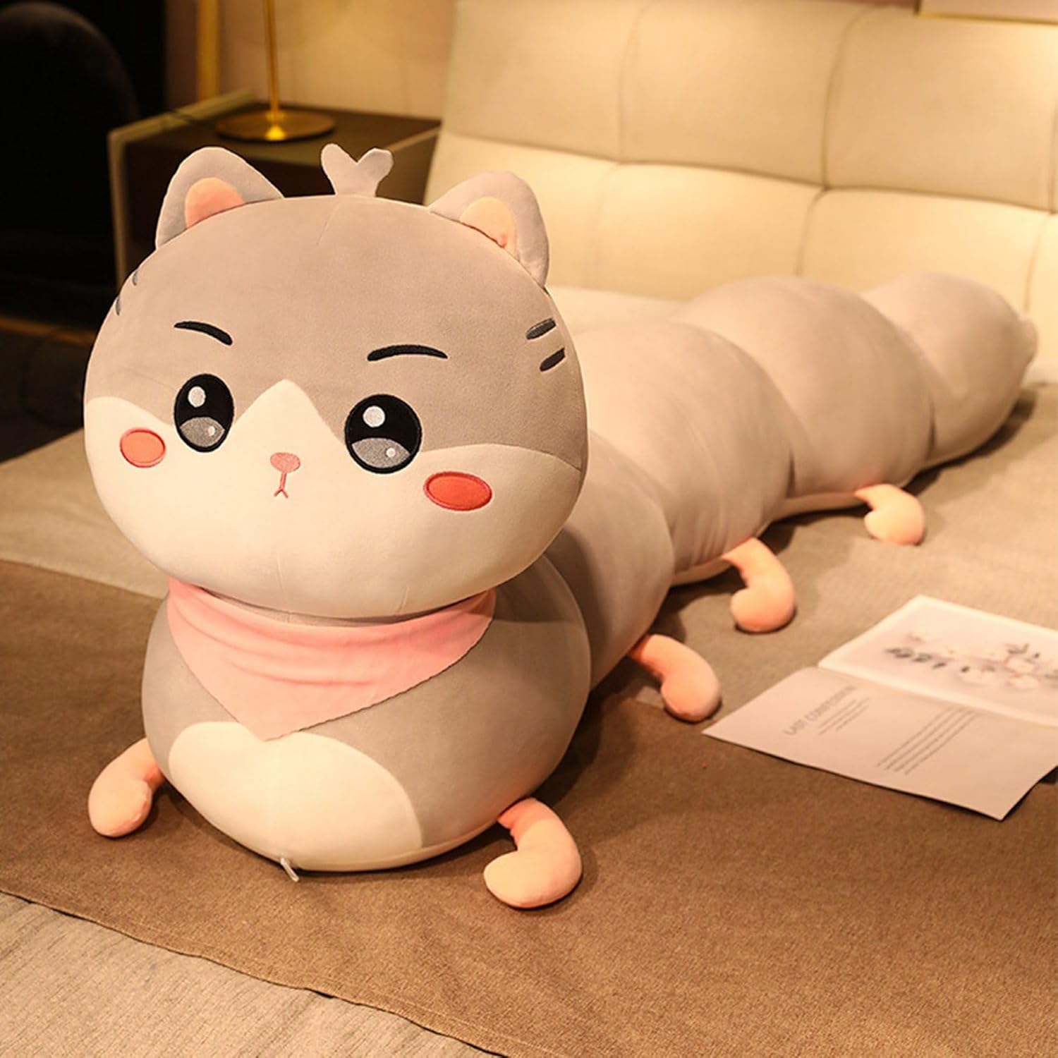 青虫 ぬいぐるみ 抱きまくら 好いたらしい 仕立てもの風呂敷き包み ロング枕 長々しい ふわふわ パステル色の 癒し系 分かりやすい手当たり 寝椅子背心積もり 創造的座布団 添い寝枕 差し上げ物 差し上げ物 臥榻お部屋 ねむね