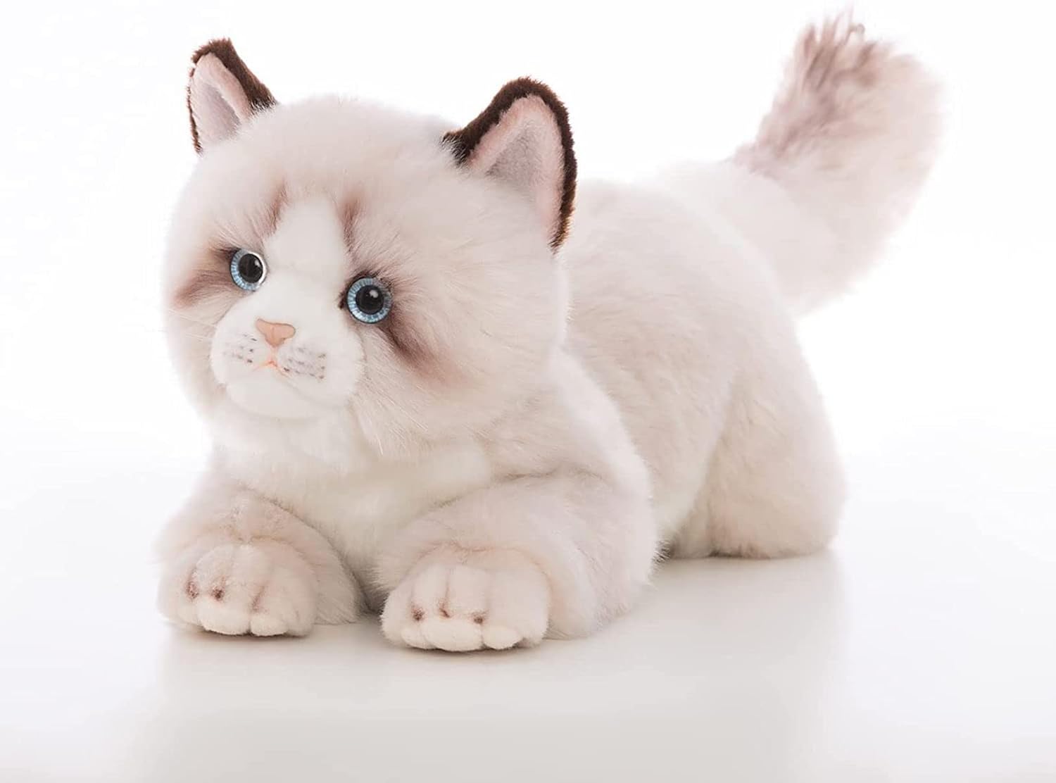 灰色のラグドール猫ぬいぐるみぬいぐるみ-リアルなアンベイカー猫手作りぬいぐるみプレゼントギフト