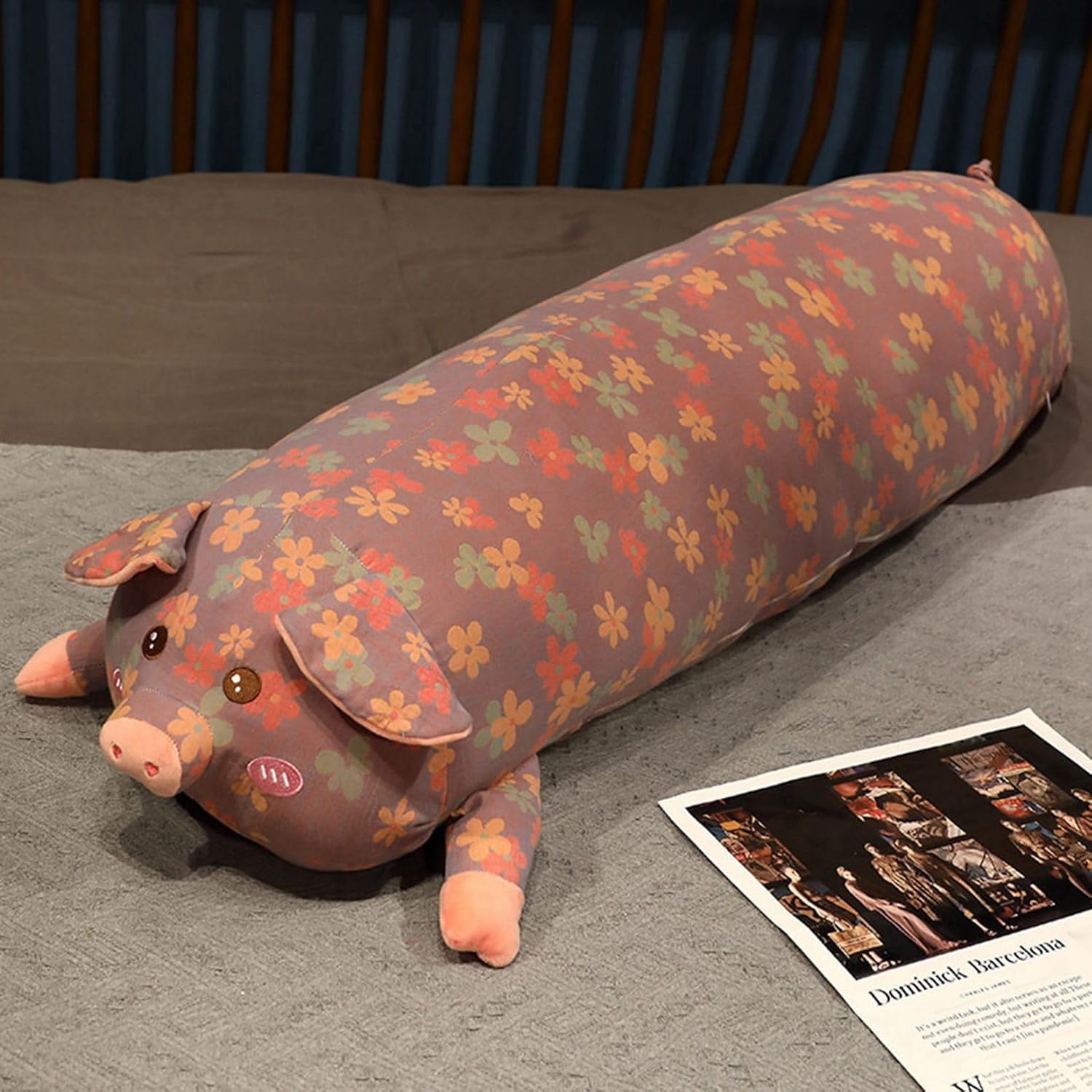 豚 ぬいぐるみ 抱きまくら クッション 可愛い 動物 ぶた縫い包み 添い寝まくら ソファー背当て 柔らかい 横向き寝 気持ちいい 癒しグッズ ギフト プレゼント ベッドルーム ねむねむ クリスマス 彼