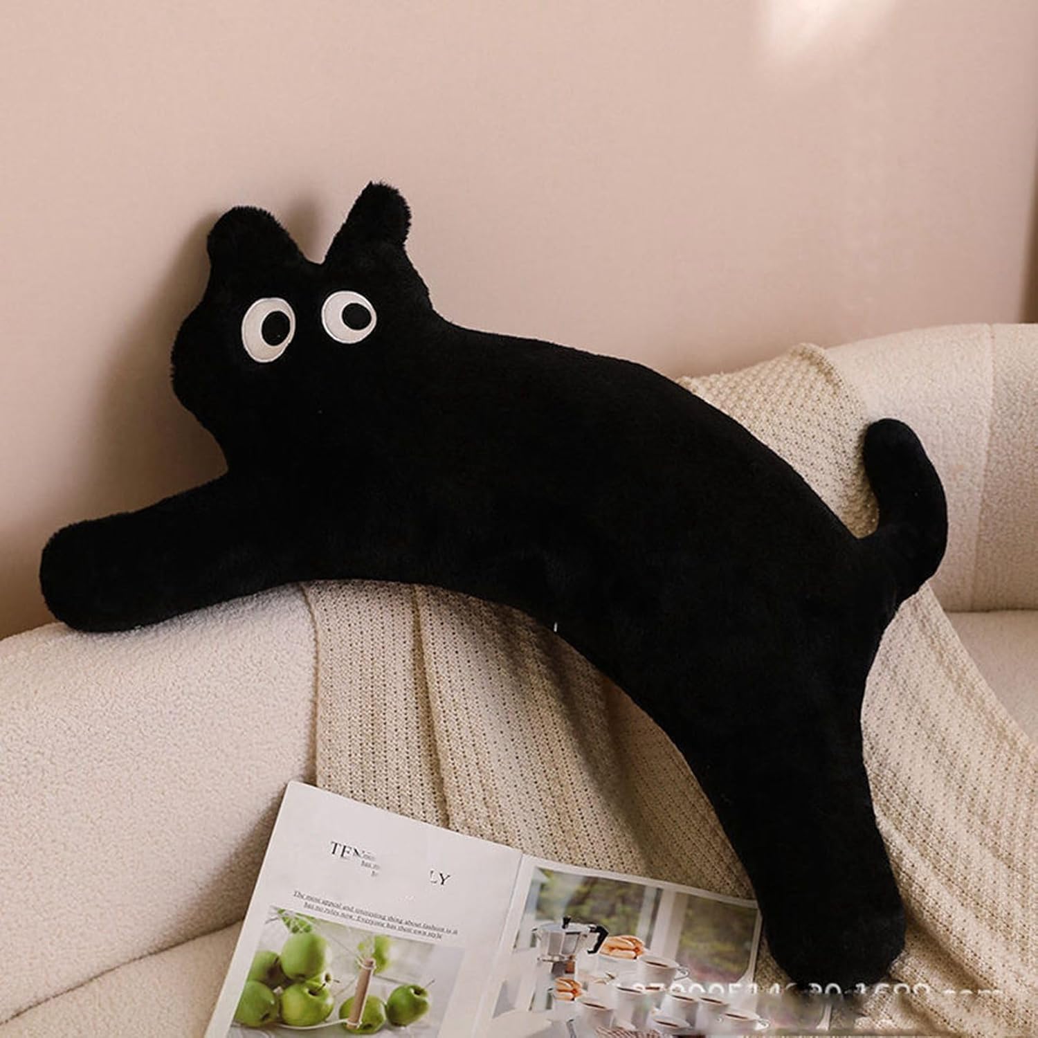 ネコ ぬいぐるみ 猫 抱き枕 クッション 動物 可愛い 萌え 腰掛けクッション 寝添い 昼寝枕 だきまくら もちもち もふもふ ふわふわ 癒し系 やさしい手触り ギフト プレゼント ソファ インテリア