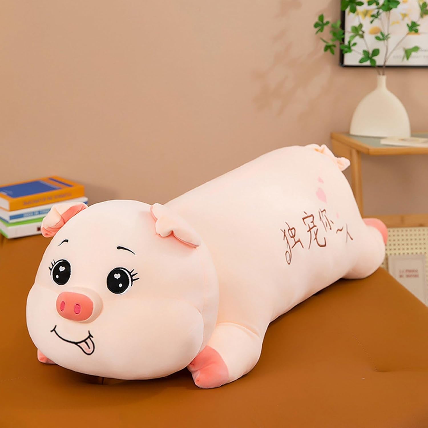 豚 ぬいぐるみ 抱きまくら 可愛い 動物 萌え かわいい ふわふわ 柔らかい もちもち もふもふ 癒しグッズ 肌触り 気持ちいい ぶた縫いぐるみ ギフト プレゼント ベッドルーム ねむねむ 彼女 子供|Funny Life 店