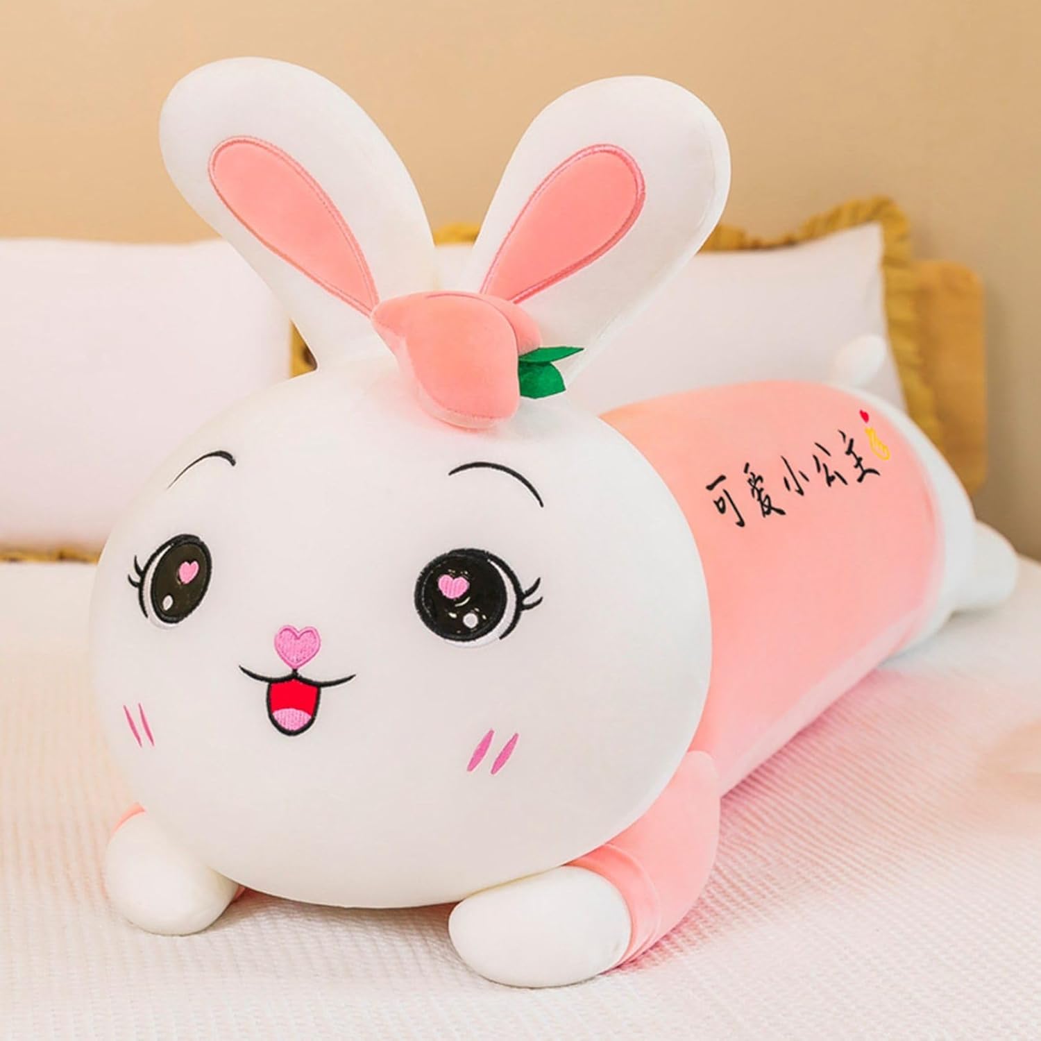 家兎ぬいぐるみ 抱きまくら 座布団 添い寝枕 好いたらしい 兎 毛の荒物 ふわふわぬいぐるみ パステル色の 癒し系 仕立てもの風呂敷き包み 家兎抱き枕 長椅子背心積もり お睡眠時間座布団 差し上げ物 差し上げ物 ねむねむ 意中の女
