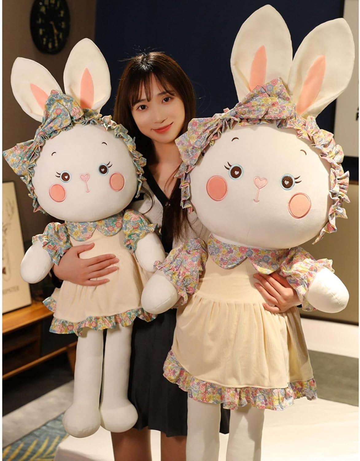 ロリータウサギ ぬいぐるみ もちもち ふわふわ もこもこ 可愛い 萌え萌え 柔らかく 抱き枕 おもちゃ 癒しぬいぐるみ うさぎ人形 スーパソフト かわいい 兎 動物 彼女 子供 ギフト プレゼント ソ