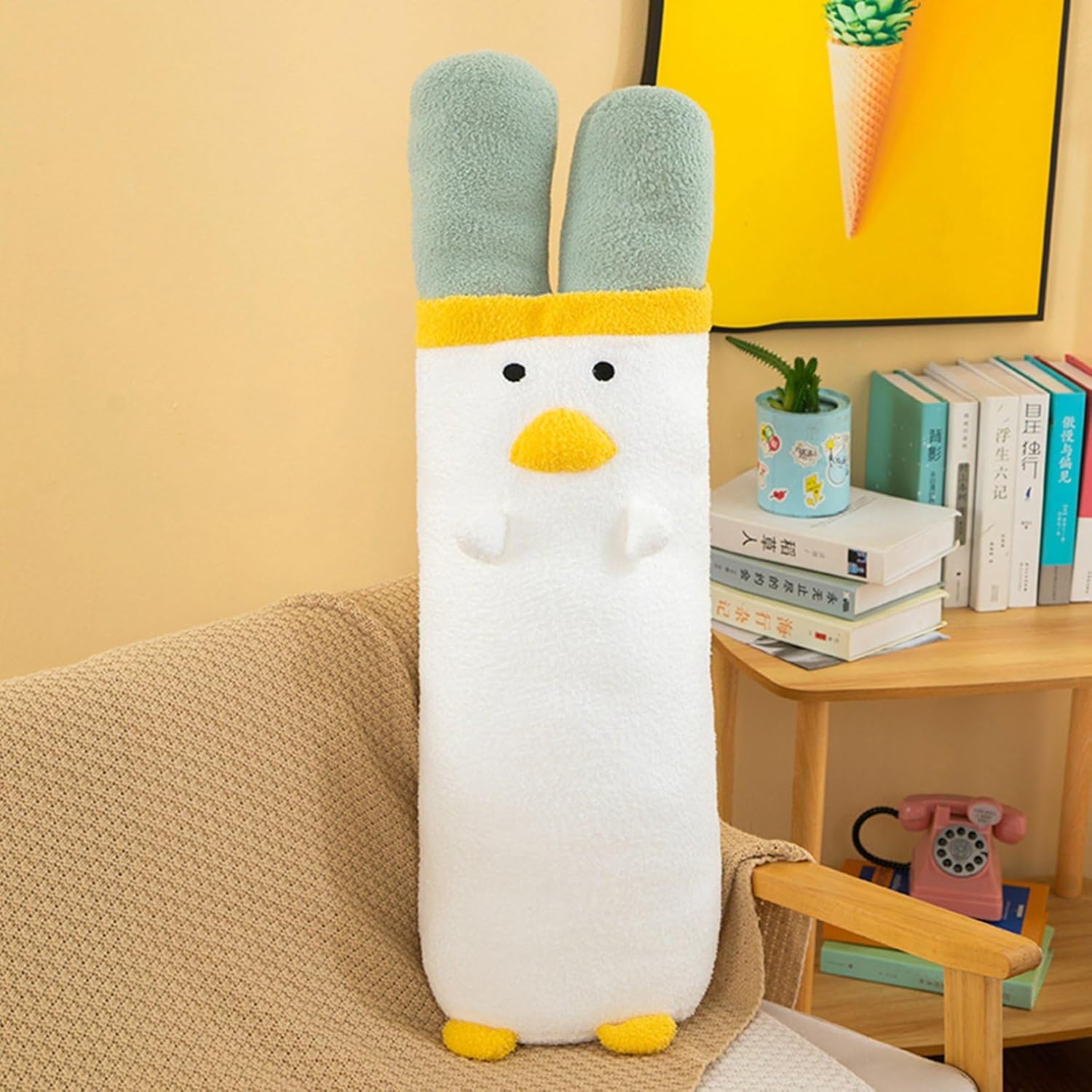 ぬいぐるみ 家鴨 抱き枕 ロング座布団 添い寝まくら 好いたらしい 毛の荒物 おもしろ 癒し ふわふわぬいぐるみ あやつり人形 遊び道具 もふもふ パステル色の 寝椅子 室内装飾 お生まれ落ちる日差し上げ物 緊迫状態切り上げる