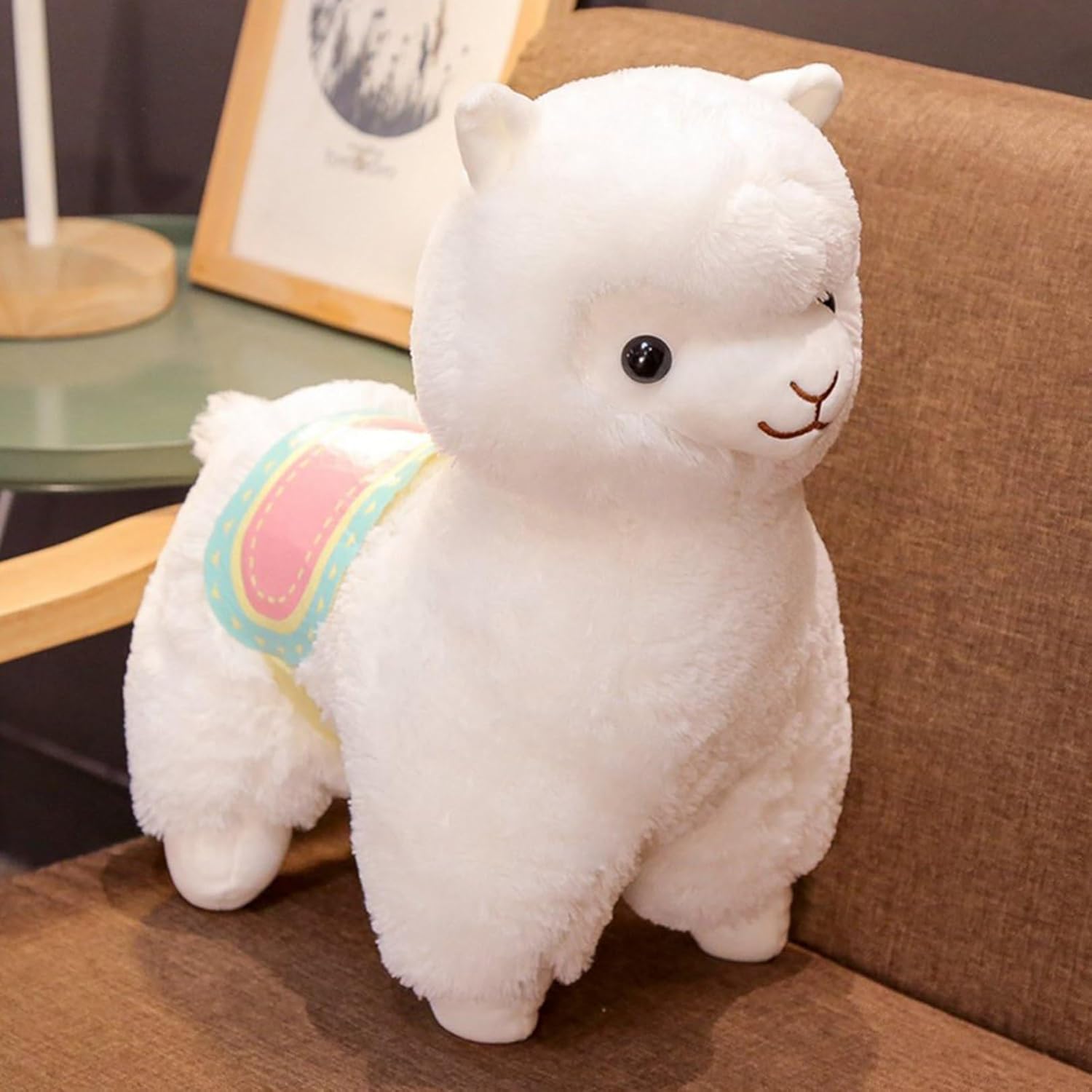 アルパカぬいぐるみ 大きいサイズ ホワイト1 35cm 抱きまくら 玩具 添い寝枕 動物 可愛い リアル 人形 縫い包み 癒される 萌え かわいい もふもふ 柔らかい もちもち 女性 卒業祝い お見舞