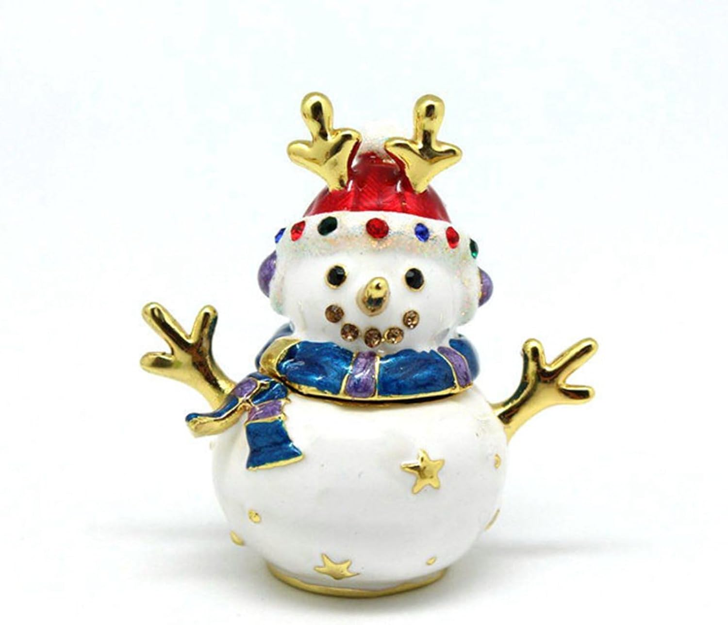 雪だるまジュエリーボックス 合金製 クリスタル トリンケットボックス 装飾品 小物入れ 置物 ギフト プレゼント エナメル インテリア オーナメント 娘 子供 彼女 クリスマスプレゼント 6,952円
