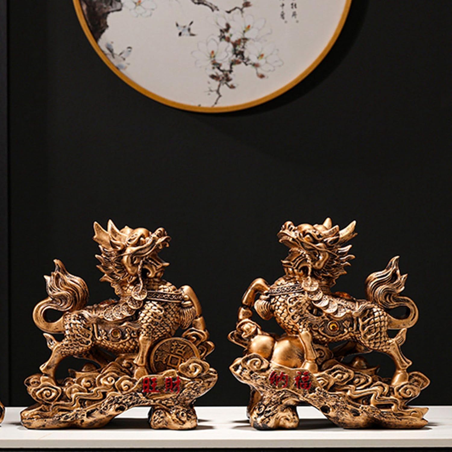 楽天市場】麒麟 水晶彫り物 右向き 風水 天然石 ブラジル産 稀少価値