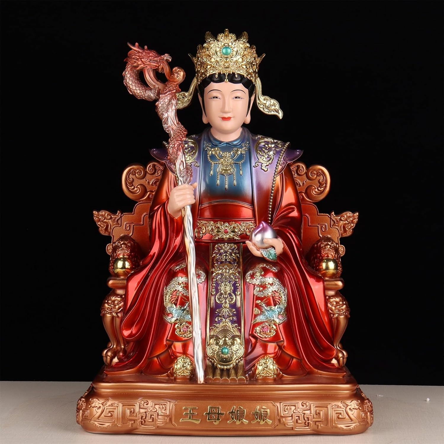西王母 玉皇大帝 脂製 道教芸術品 先祖伝承上の重要人物 風水グッズ 脂刻みつける 飾りつけ 室内装飾飾りつけ 暮らし向きこみ上げる 開運グッズ 意地悪さ除け 芸術品 手当て 魔除け 部屋の入り口 差し上げ物 敬老の日 リビング 書房 家用 L