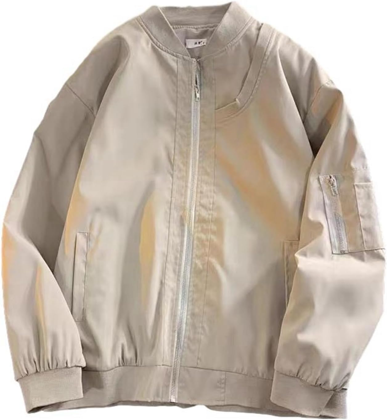 フライトジャケット ミリタリー ショート丈 メンズ コート ブルゾン アウター 長袖 立ち襟 フルジップ 春服 秋冬服 オーバーサイズ カジュアル 防風 普段使い 日常着用 エムエーワン トップス