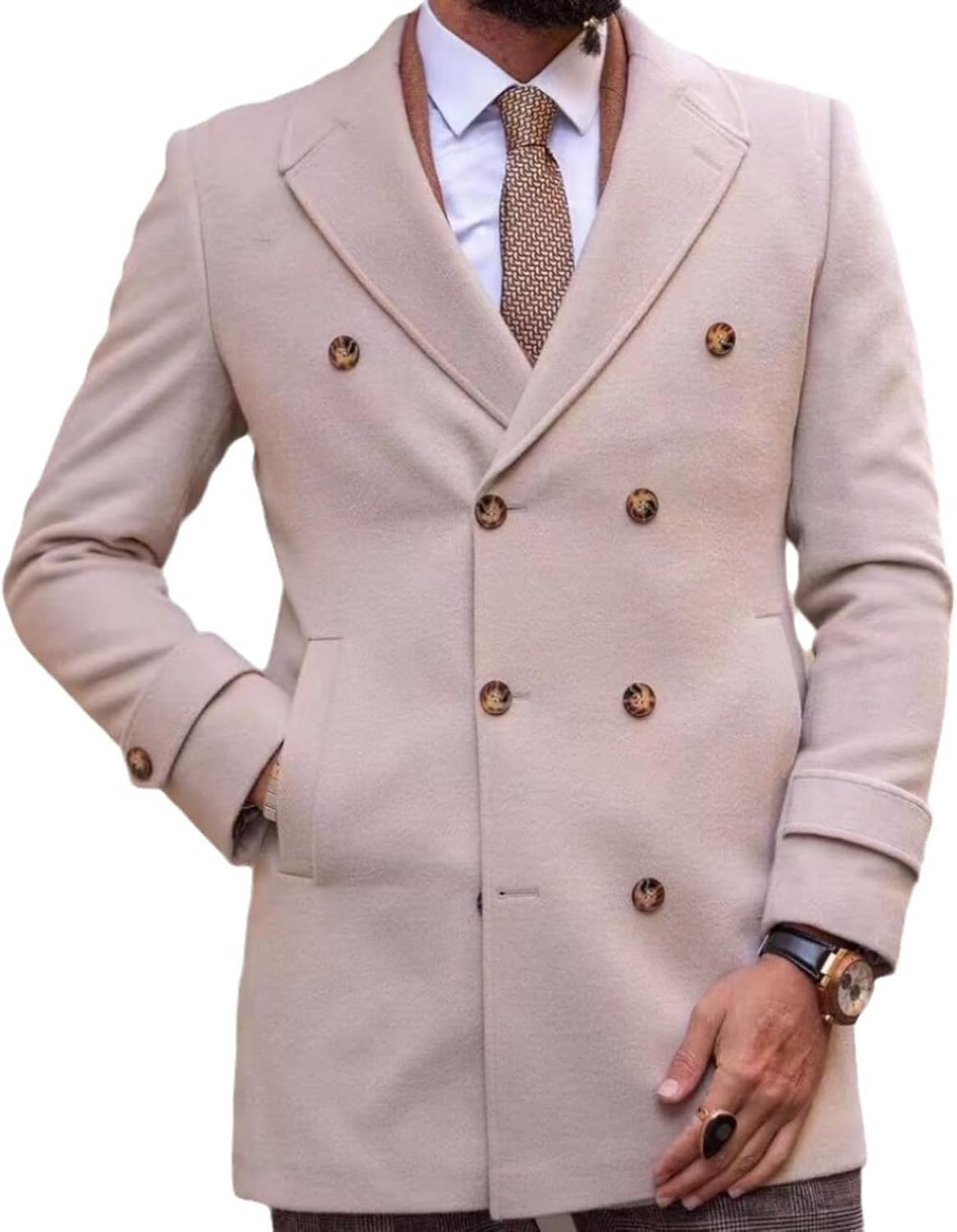 メンズ ミドルコート ロング 4XL チェスターコート ダッフルポタン アウター ビジネス 無地 ラシャコート ジャケット ポケット付き 着?せ スリム フォーマル 秋冬用 防風 上着 仕事 入社式