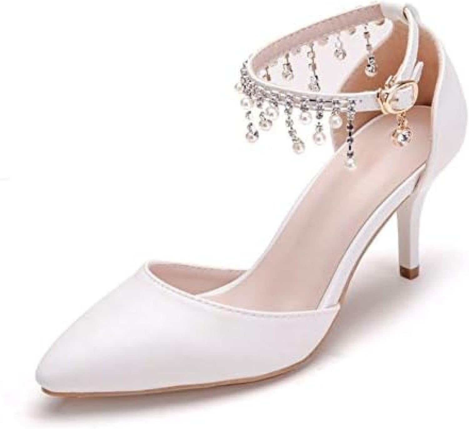 パンプス 結婚式 パール レース チュール フラワー 花嫁 ウェディング シューズ レディース 厚底 大きいサイズ ハイヒール 走れる 痛くない ブライダルパンプス 披露宴 歩きやすい パーティー ス|Funny Life 店