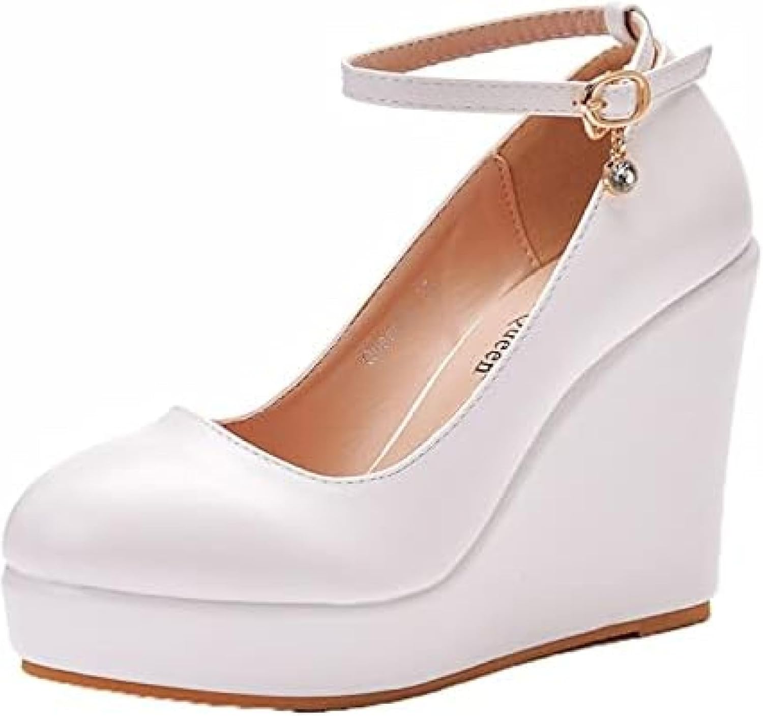パンプス ストラップ ハイヒール 厚底パンプス ウェッジヒール 痛くない 脱げない レディース チャンキーヒール ラウンドトゥ 太めヒール 歩きやすい 結婚式 美脚 婦人靴 パーティ 大きいサイズ 小