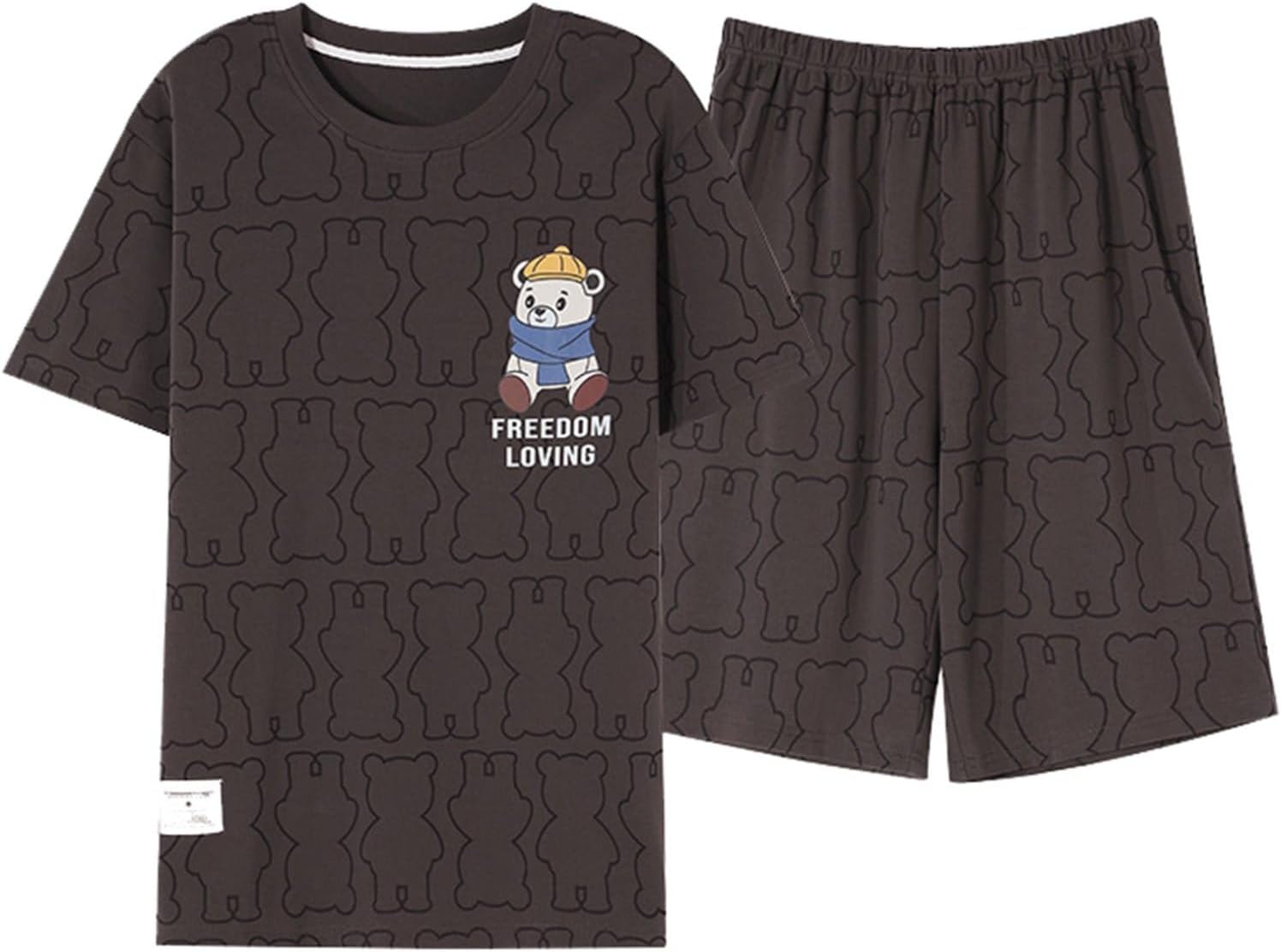 半袖 Tシャツ パジャマ メンズ ルームウェア レディース 綿100 ペアパジャマ 便利服 ショーツ 上下セット 寝間着 大きいサイズ ペアルック カジュアル 快適 通気 部屋着 結婚祝い 贈り物 男
