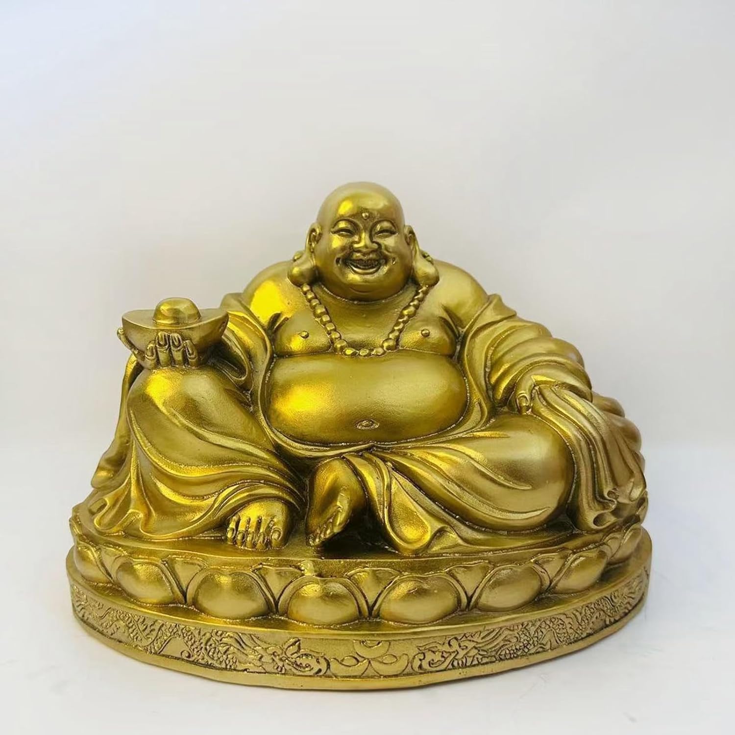弥勒様 弥勒仏 笑い仏像 布袋尊 布袋様 招財 真鍮 風水グッズ 縁起物 金運アップ 商売繁盛祈願 開運グッズ お守り 金運 財運 厄除け 風水アイテム 開店祝い 起業 リビング ギフト オフィス 金
