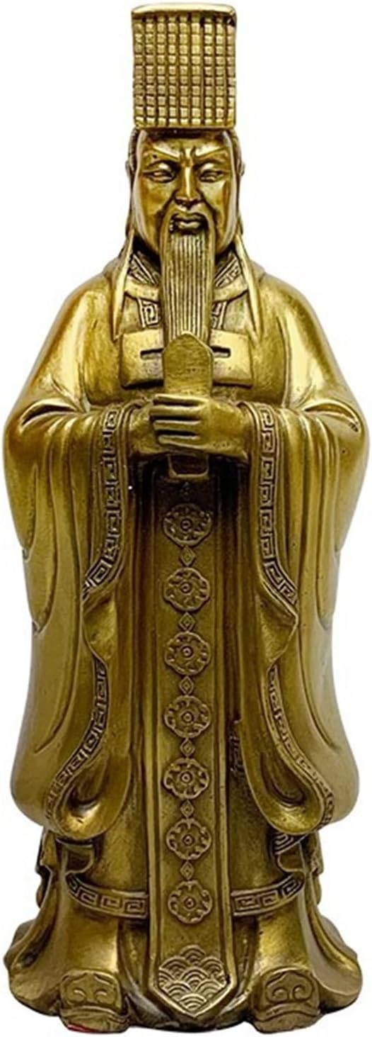 軒轅黄帝 軒?氏像 人物像 歴史上の人物 五帝の首 人文の始祖 小型 中国の伝統工芸品 彫像飾り 置物 ヴィンテージ オーナメント 工芸品 文運 仕事運 デスクトップ 書斎 本棚 居間 自宅 インテリ