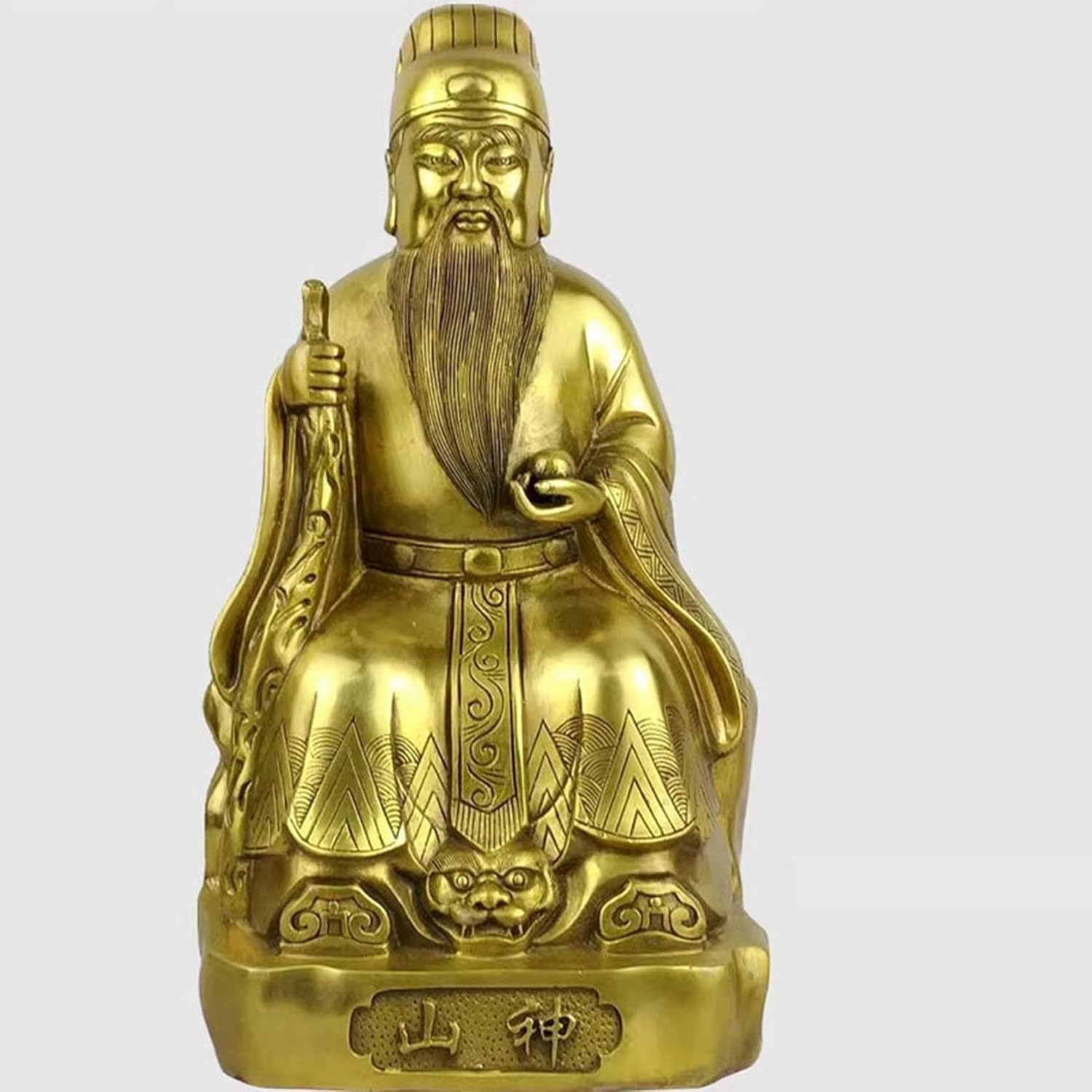 山神 風水グッズ 金管楽器製 仏壇仏像 飾りつけ 防御すること仏 縁起物 手当て 魔除け 厄除け 開運グッズ 金運引きあげる 意地悪さ除け 芸術品 飾りつけ 家用 部屋の入り口 リビングお部屋 書房 不死化日 銅色 事務机いの一番の