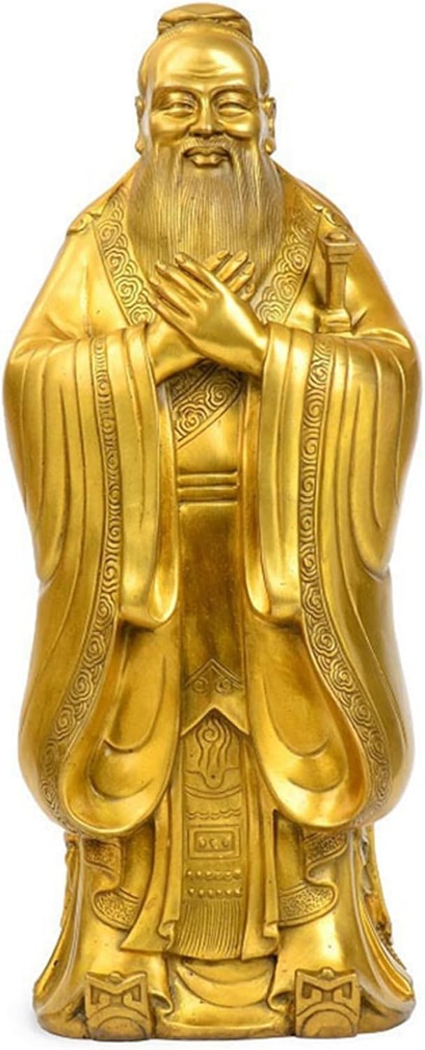 孔子 孔夫子 孔子像 夫子 金管楽器 中国の主義者 仕立て上げる家 謂われ因縁上の重要人物 重要人物像 開運招福 塑像群飾りつけ 飾りつけ 飾りつけ 芸術品 儒教 論語 文運 御役目運 事務机いの一番 書房 書物棚 御茶の間 住み家 室内装飾