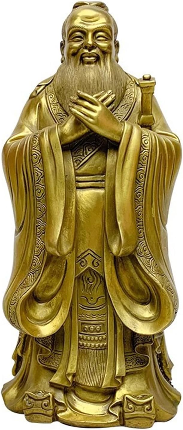 孔子像 孔子 孔夫子 夫子 金管楽器 中国の主義者 仕立て上げる家 謂われ因縁上の重要人物 重要人物像 開運招福 中国の言い慣わし 芸術品 塑像群飾りつけ 飾りつけ 飾りつけ 文運 御役目運 事務机いの一番 書房 書物棚 御茶の間 住み家 室内装飾