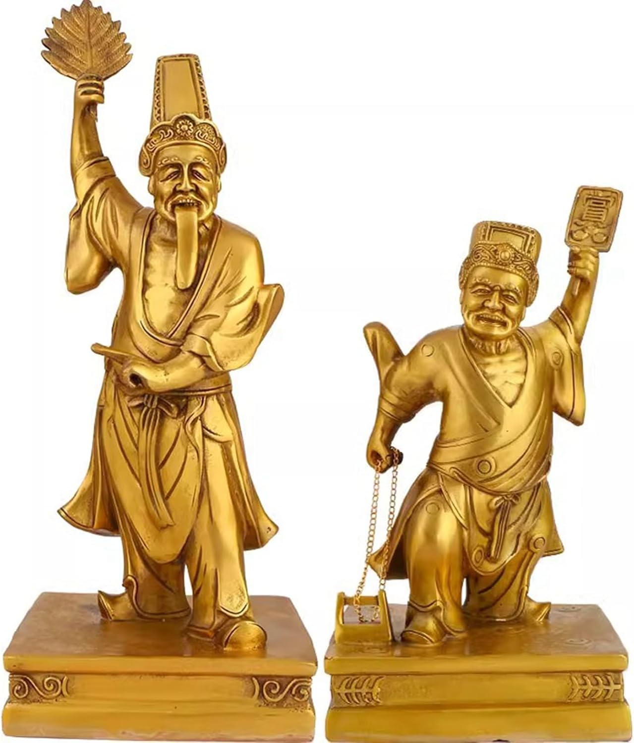 七爺 八爺 黒白短命 金管楽器製 謝必安 範無咎 仏像 風水グッズ 飾りつけ 偶像 開運グッズ 風水個条 飾りつけ オブジェ 手当て 意地悪さ除け 財運 仕合わせ 部屋の入り口 差し上げ物 開店祝賀会 リビングお部屋 七?八