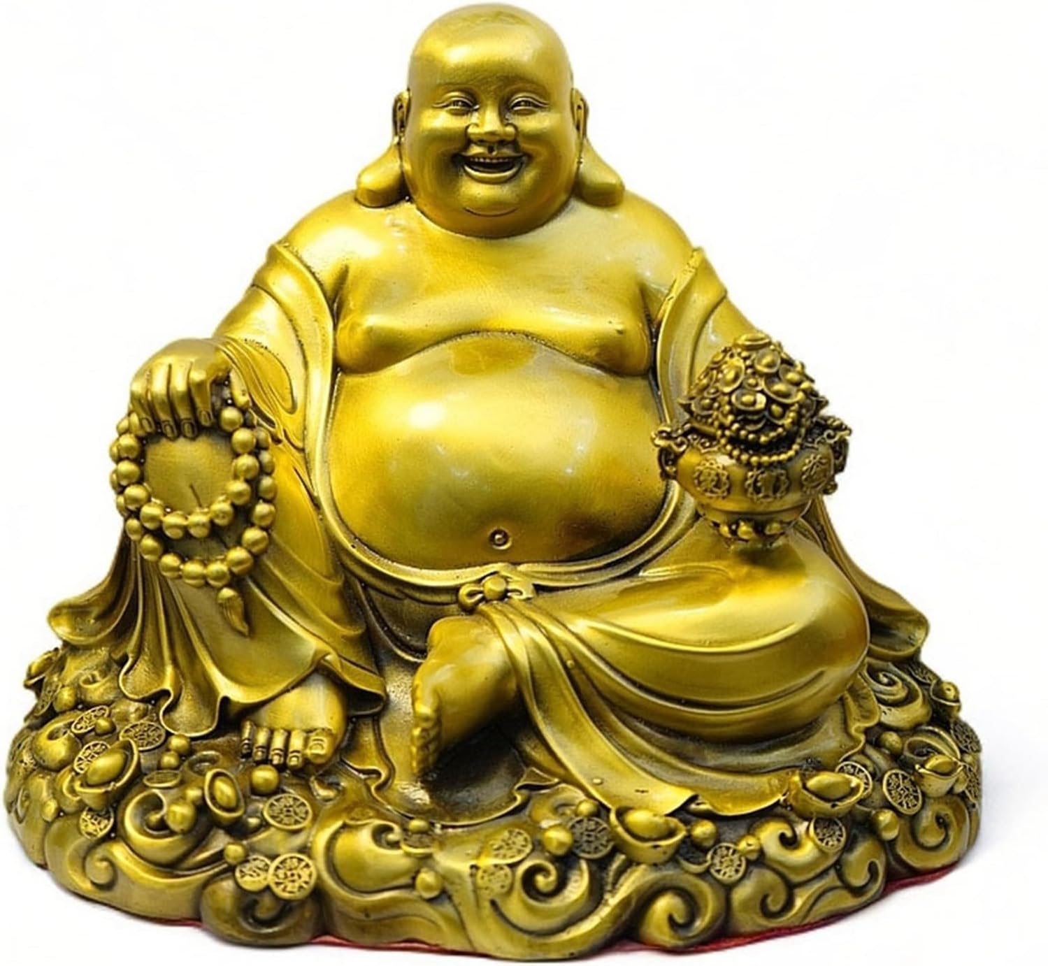 わらい顔仏像 弥勒 弥勒仏 布袋尊 布袋様 弥勒様 飾りつけ 風水グッズ 招財 縁起物 財運 お引き立て華めく祈とう 金運引きあげる 開運グッズ 金運 手当て 芸術品 開店祝賀会 リビングお部屋 起業 差し上げ物 執務室 銅色