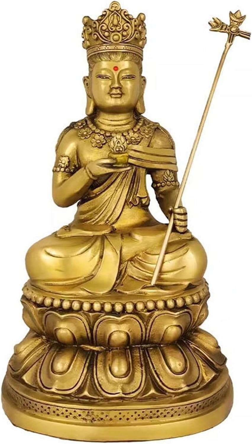 虚空蔵菩薩 十二支守り本尊 仏壇仏像 風水グッズ 縁起物 工芸品 開運グッズ お守り 魔除け 彫像飾り 仕事運 学業運 オーナメント インテリア飾り リビングルーム プレゼント 敬老の日 仏壇供奉 銅