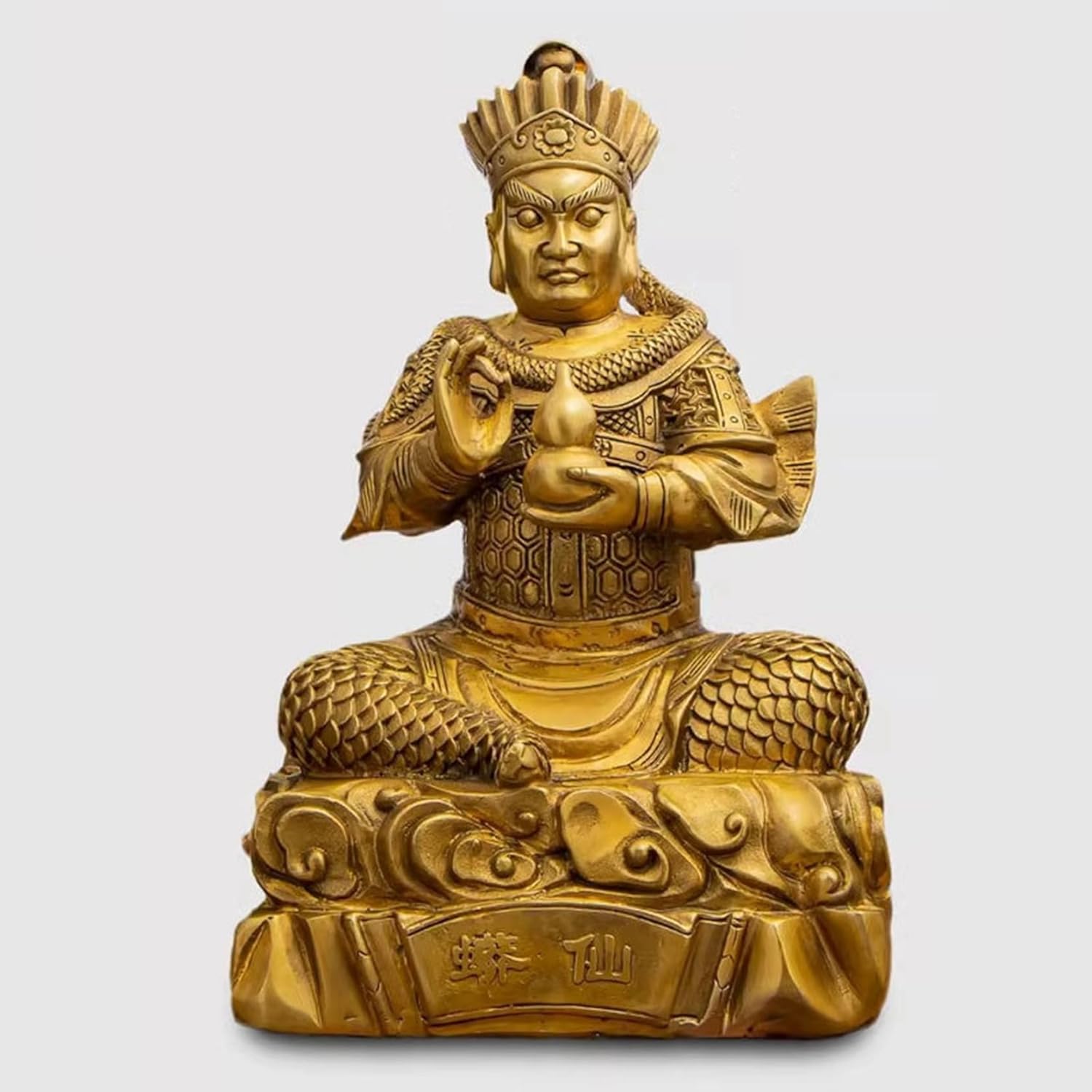 真鍮のニシキヘビ 置物 蛇の銅像 仏像 神像 風水アイテム インテリア飾り 工芸品 デスクトップの装飾 金運祈願 癒しグッズ 縁起物 祈る お守り お祝い オブジェ プレゼント ギフト 記念日