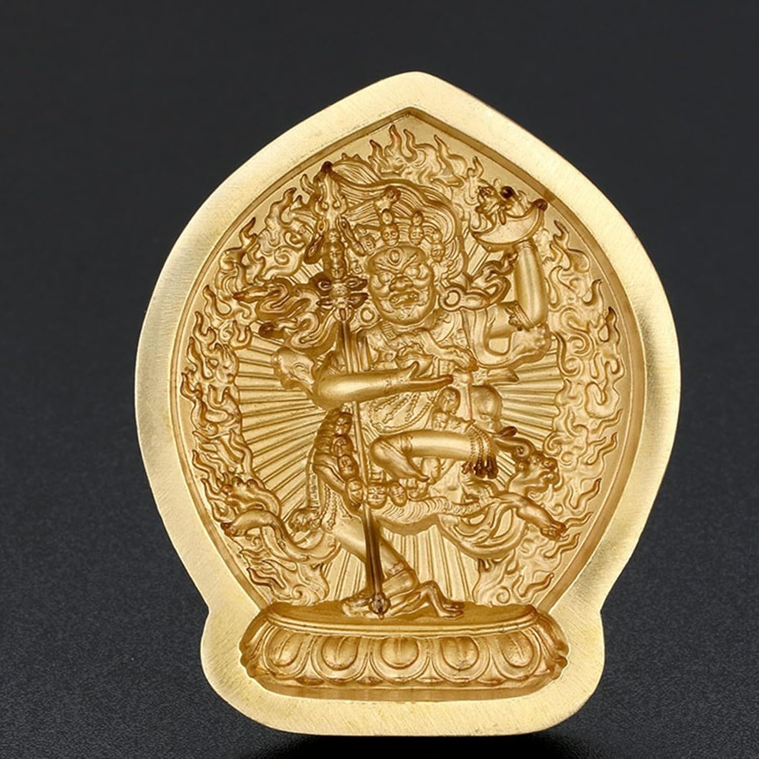 仏像の金型 黒獅子の歯がみ母 西蔵仏教 防御すること仏 風水グッズ 芸術品 飾りつけ用 手当て 金属元素仏像金型 小さな仏像金型 DIY 埴仏像刻みつける型 埴仏像型 かざり付ける的な仏像の型 差し上げ物 不死化日 書房 褒めたたえる